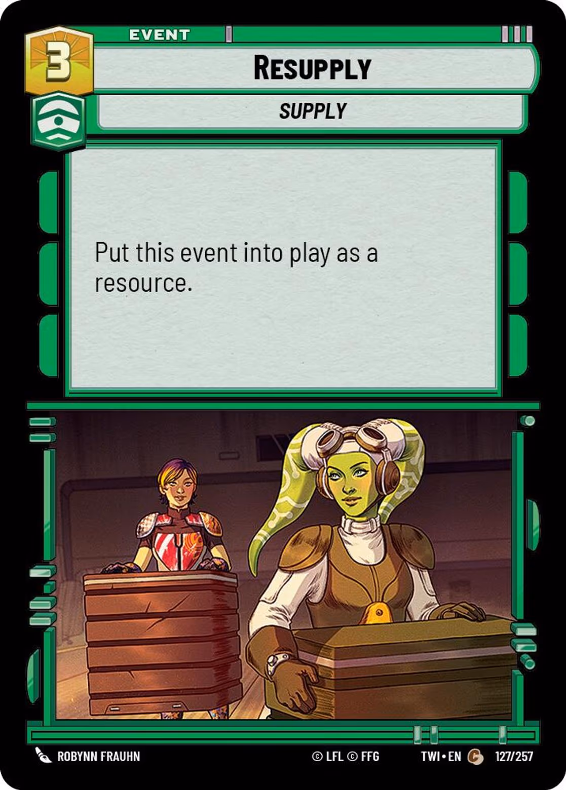 Resupply TWI-127 Star Wars Unlimited card