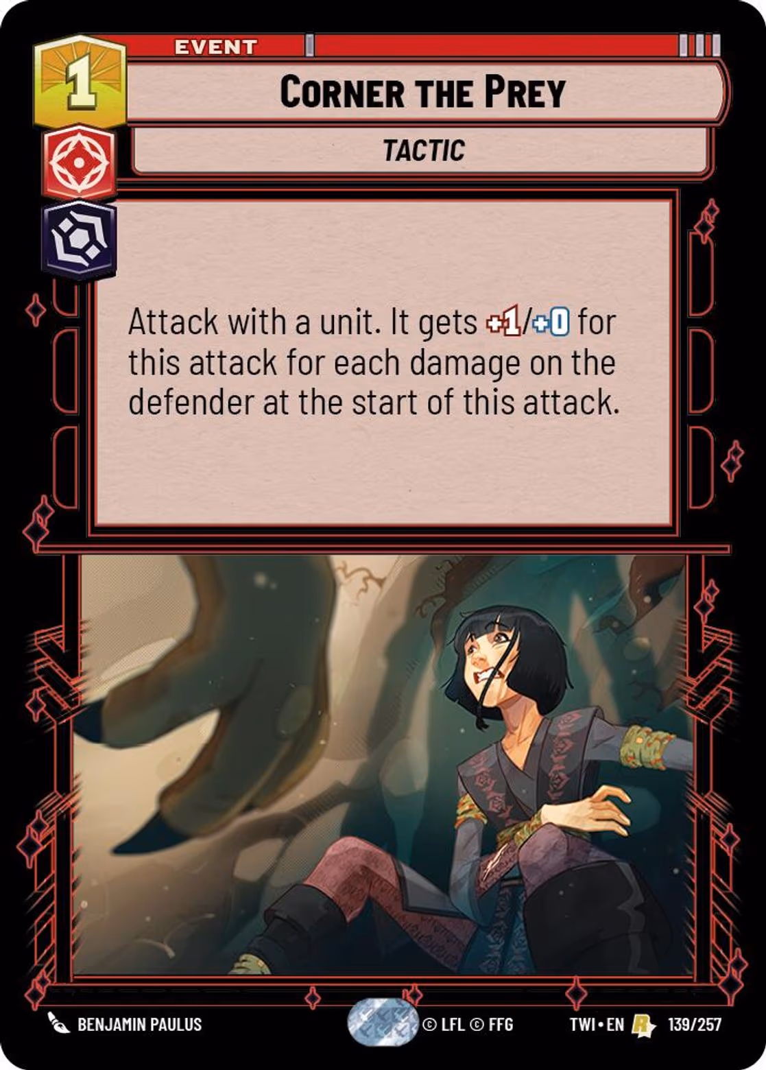 Corner the Prey TWI-139 Star Wars Unlimited card