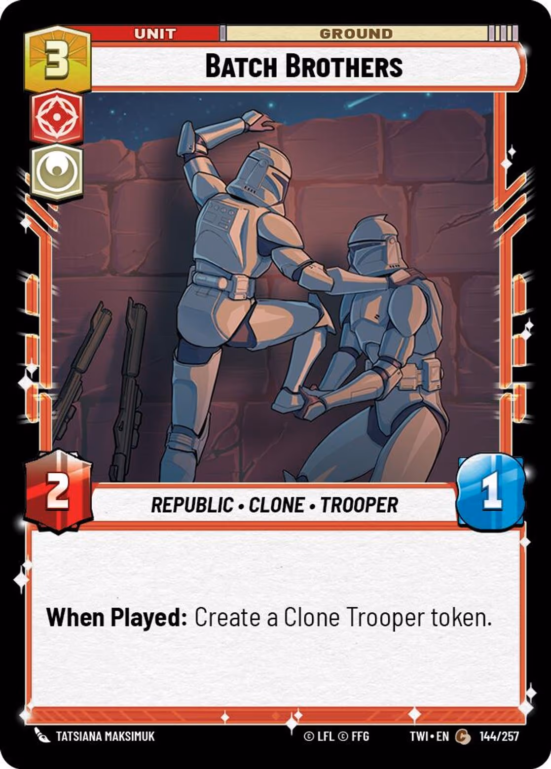 Batch Brothers TWI-144 Star Wars Unlimited card