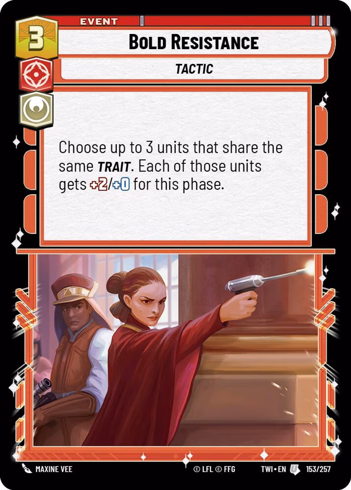 Bold Resistance TWI-153 Star Wars Unlimited card