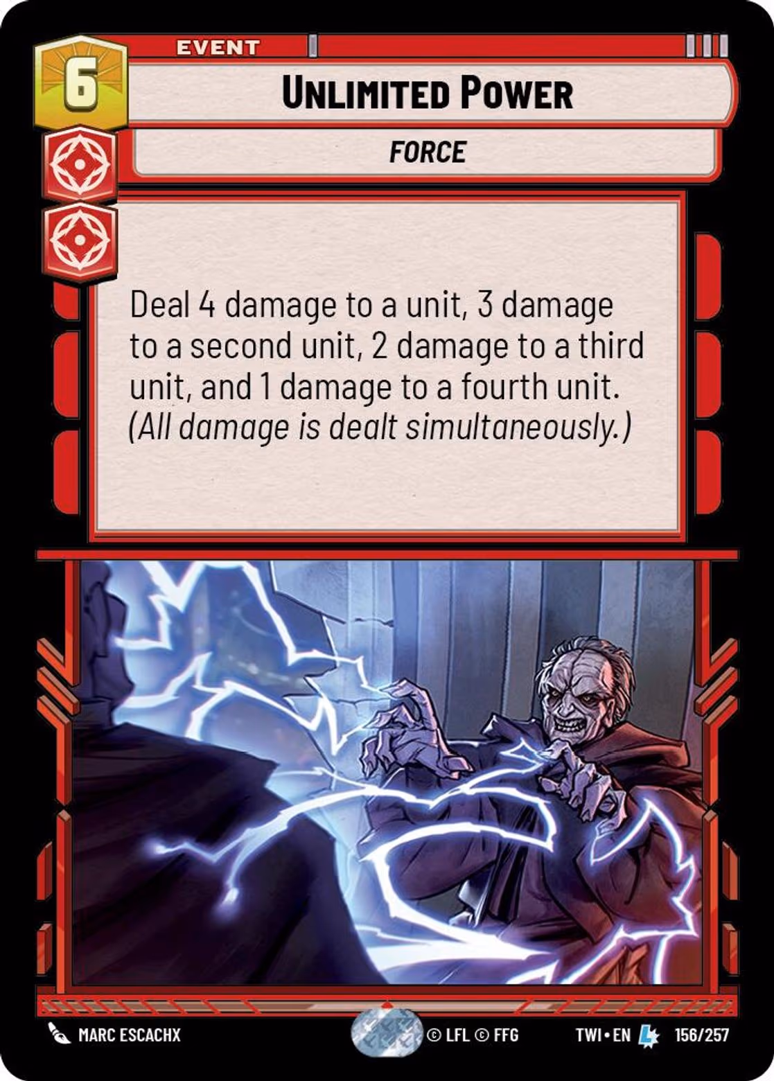 Unlimited Power TWI-156 Star Wars Unlimited card