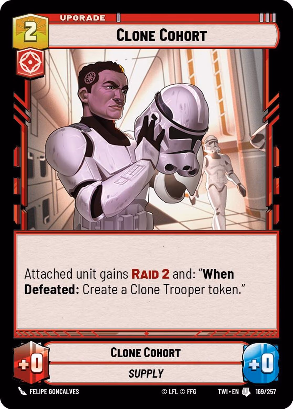 Clone Cohort TWI-169 Star Wars Unlimited card