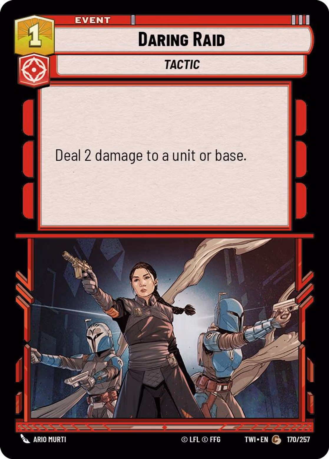 Daring Raid TWI-170 Star Wars Unlimited card