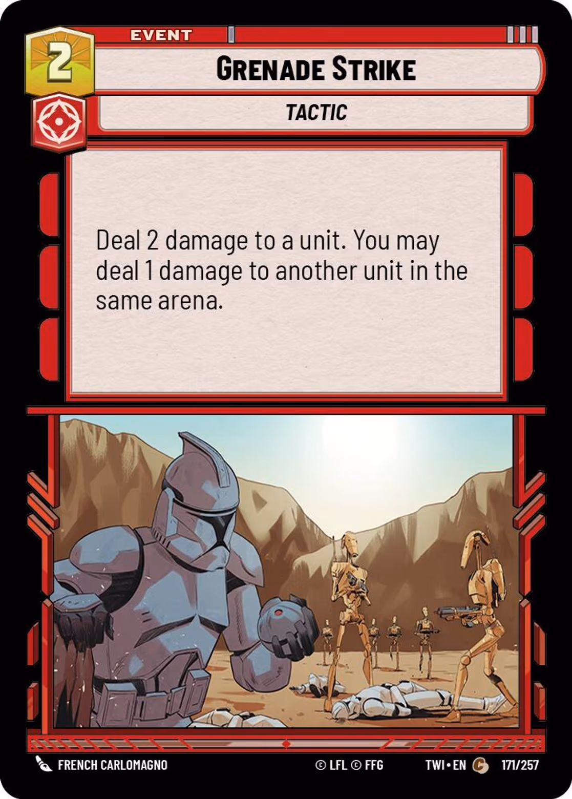 Grenade Strike TWI-171 Star Wars Unlimited card
