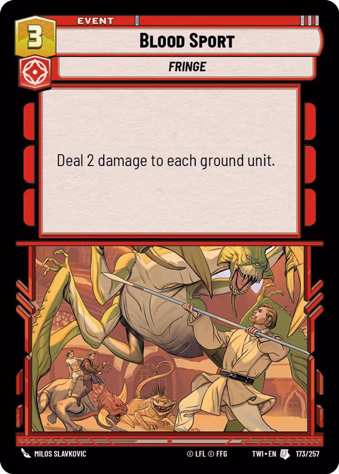 Blood Sport TWI-173 Star Wars Unlimited card