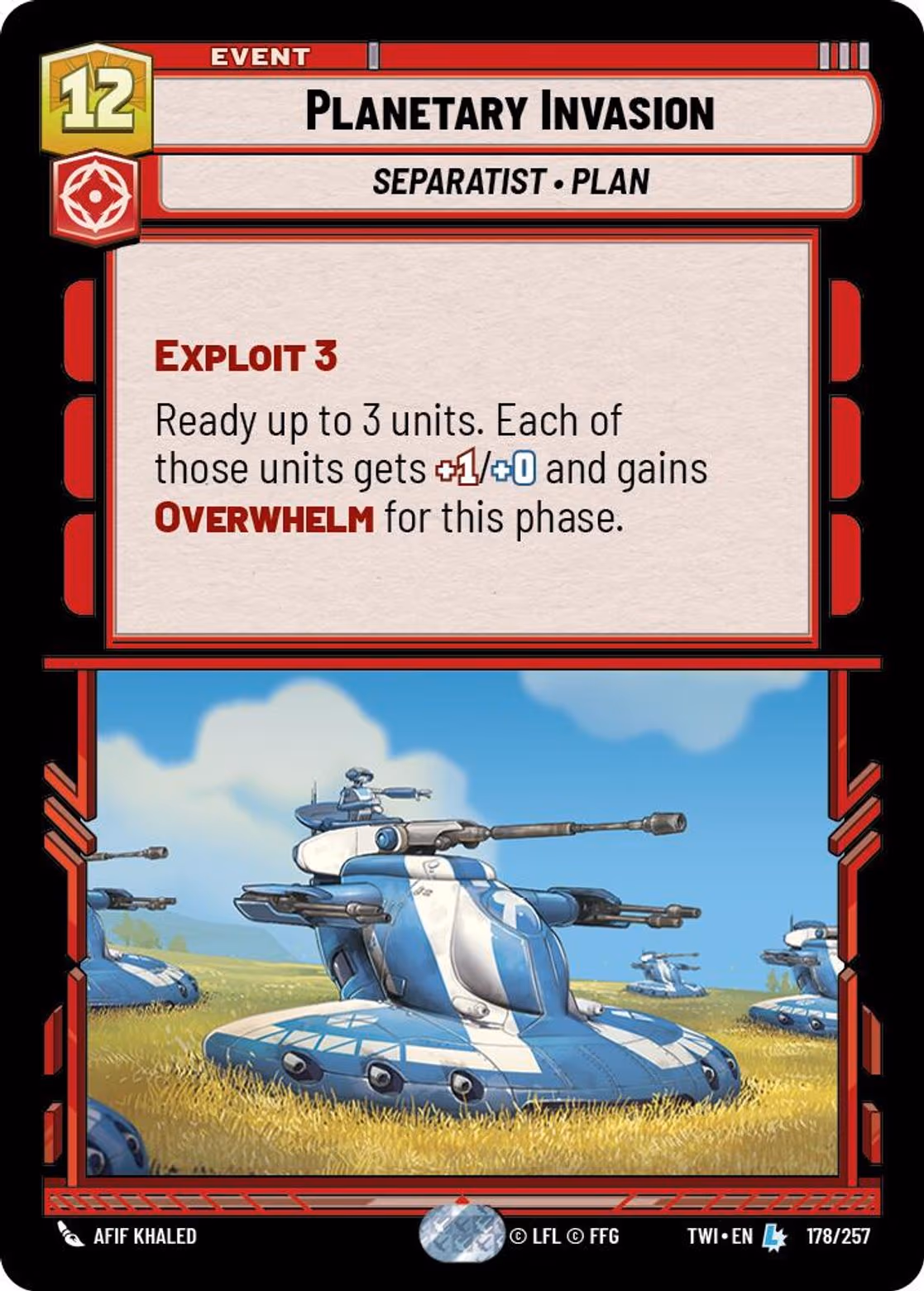 Planetary Invasion TWI-178 Star Wars Unlimited card
