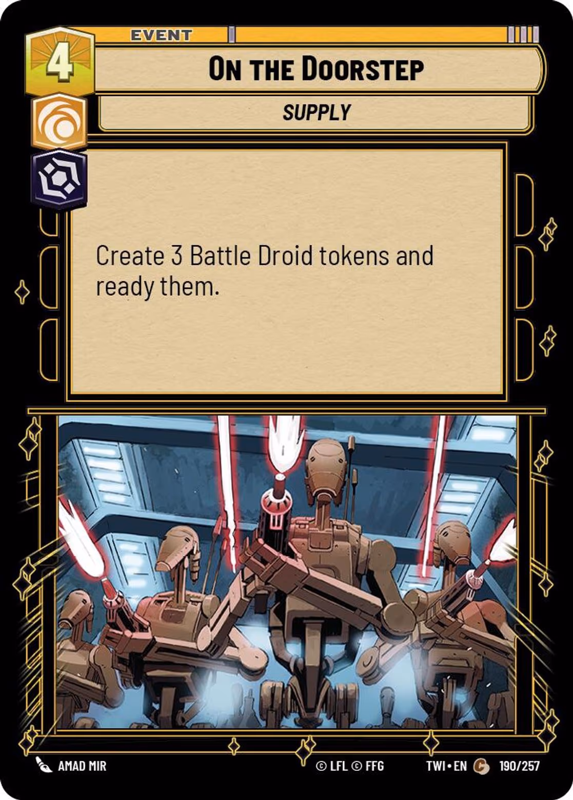 On the Doorstep TWI-190 Star Wars Unlimited card