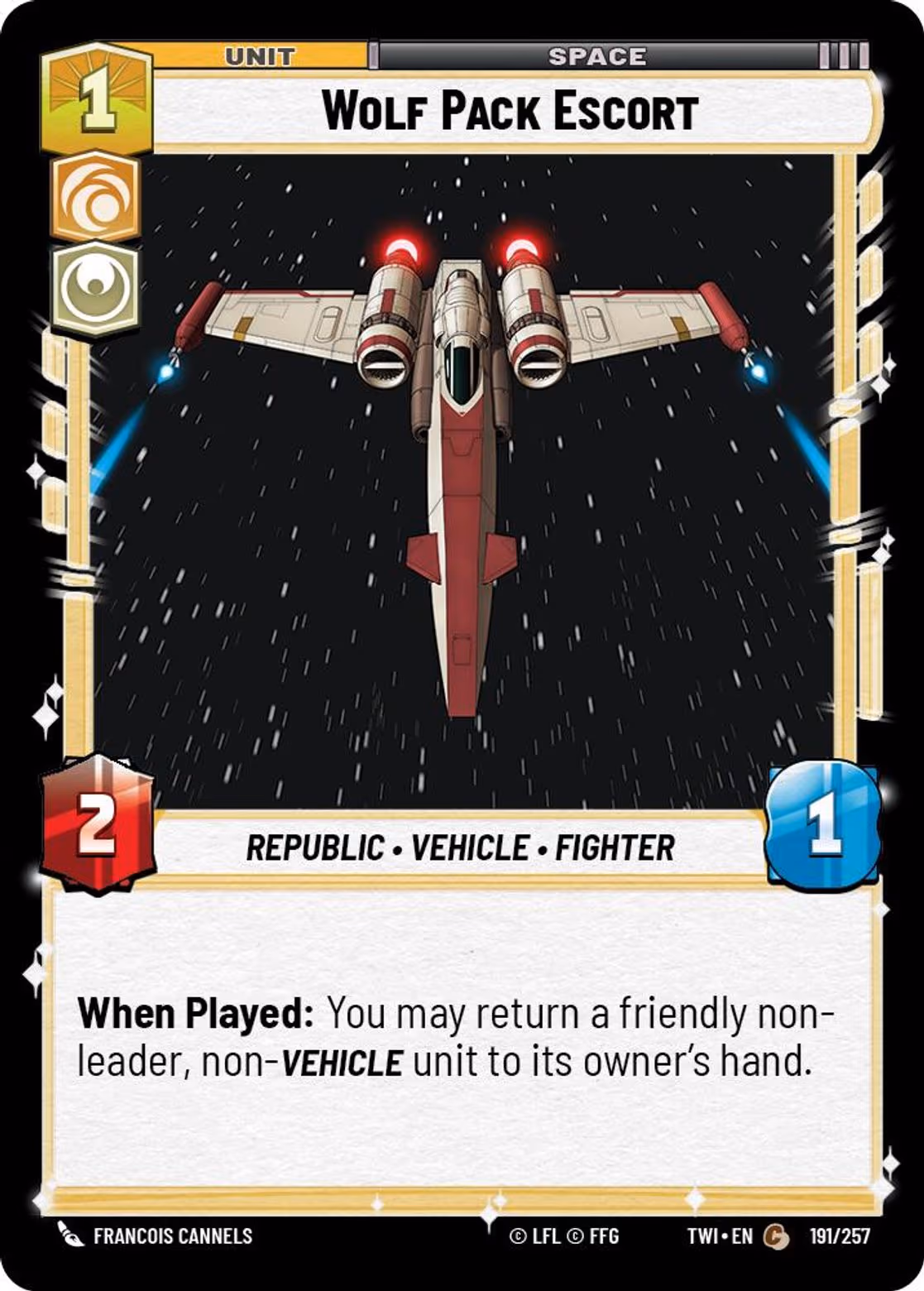 Wolf Pack Escort TWI-191 Star Wars Unlimited card