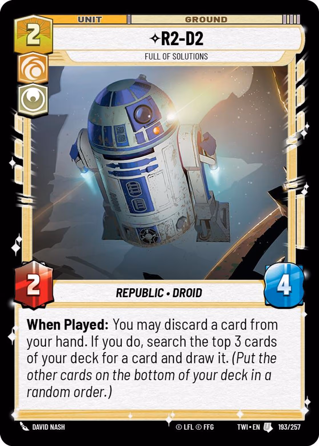 R2-D2 - Full of Solutions TWI-193 Star Wars Unlimited card