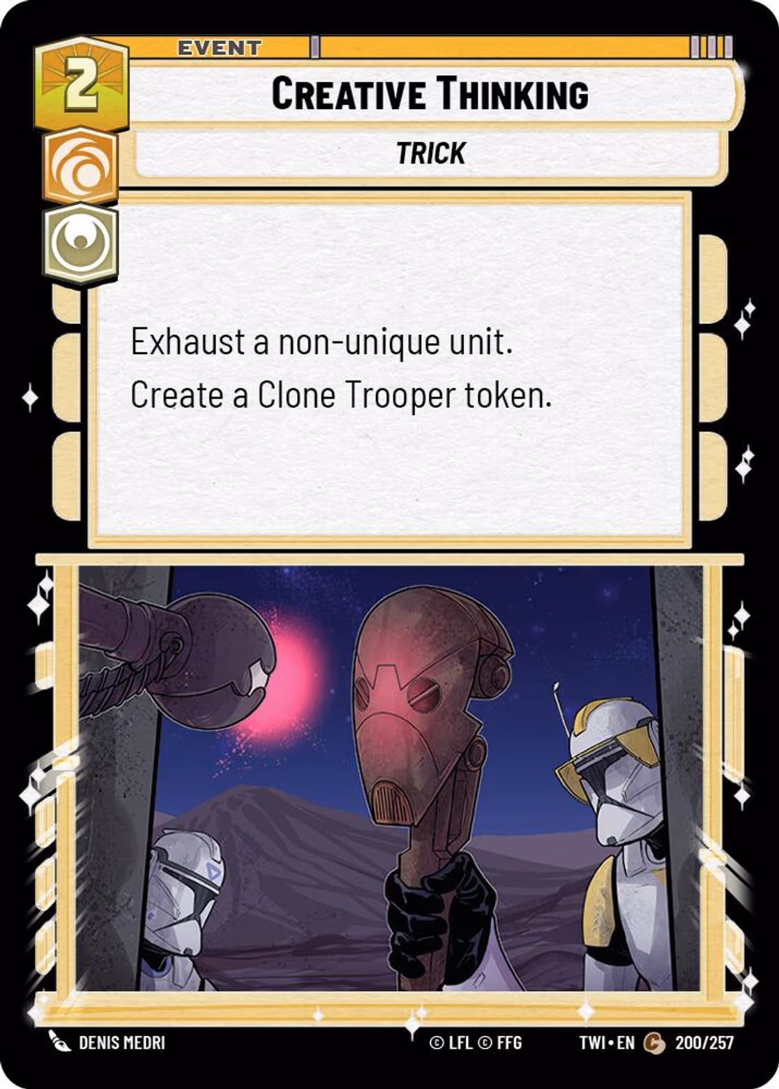 Creative Thinking TWI-200 Star Wars Unlimited card