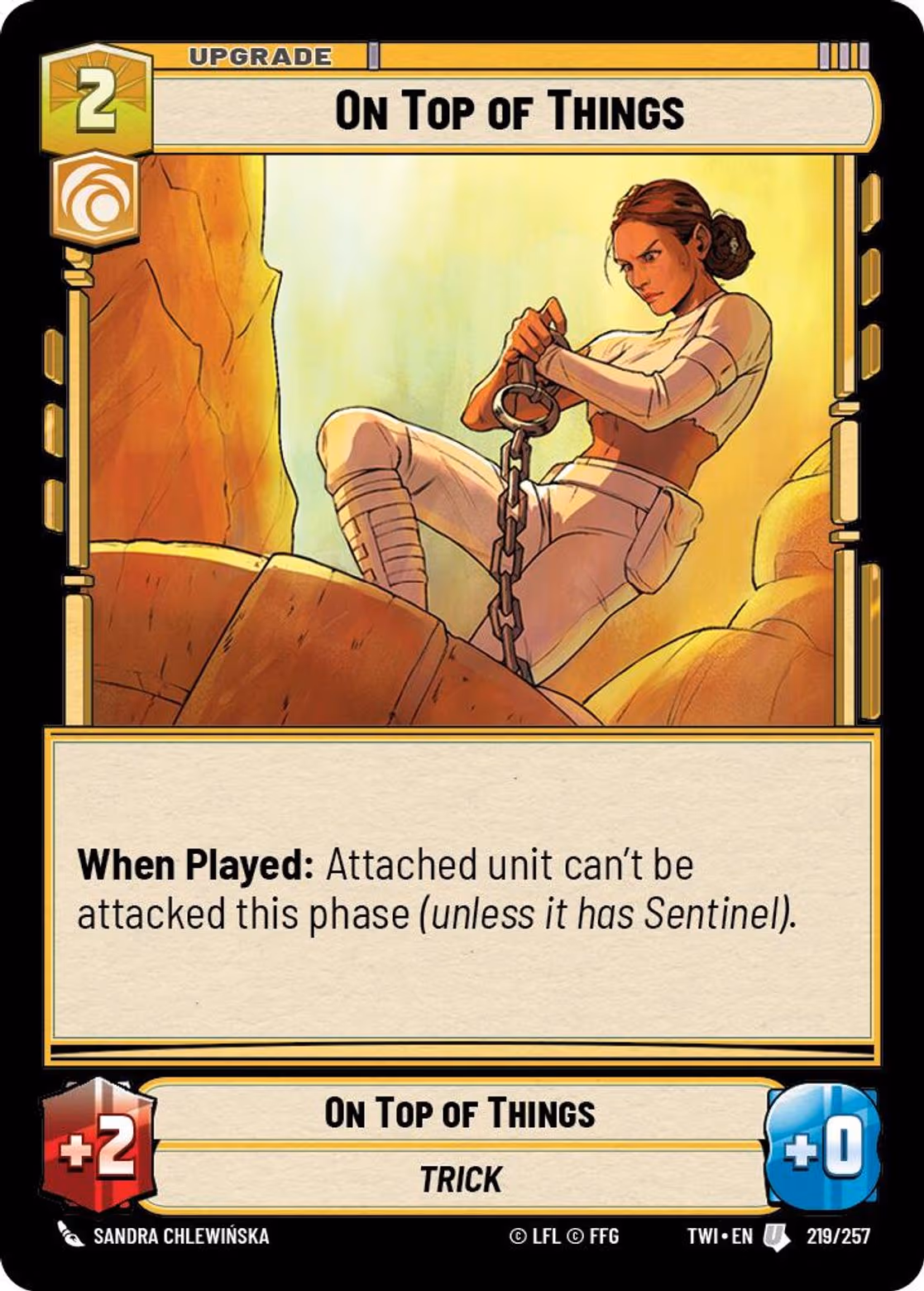On Top of Things TWI-219 Star Wars Unlimited card