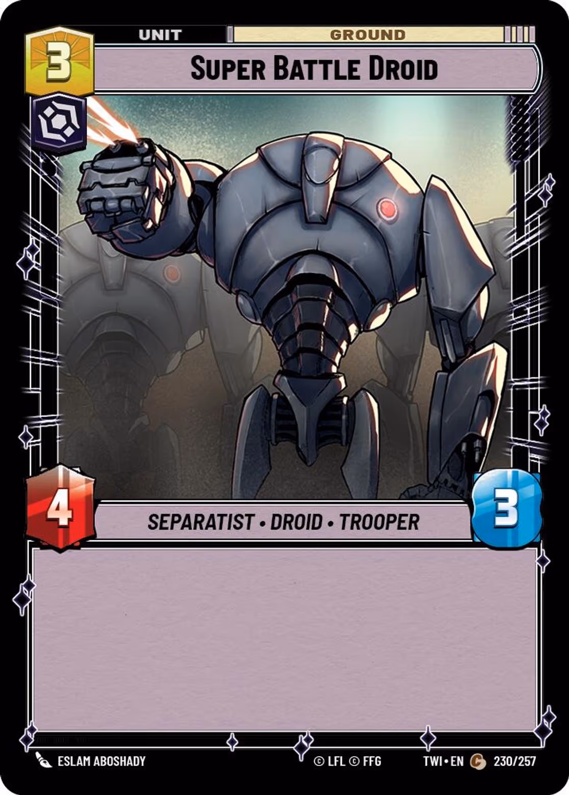 Super Battle Droid TWI-230 Star Wars Unlimited card