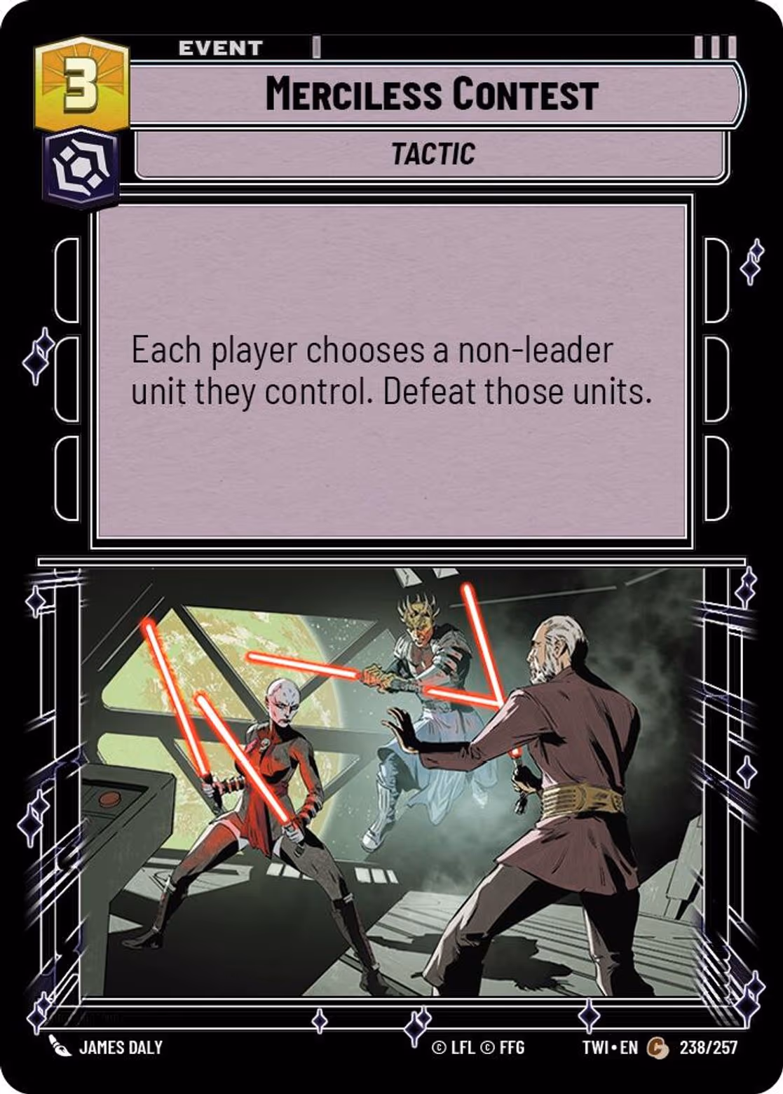 Merciless Contest TWI-238 Star Wars Unlimited card