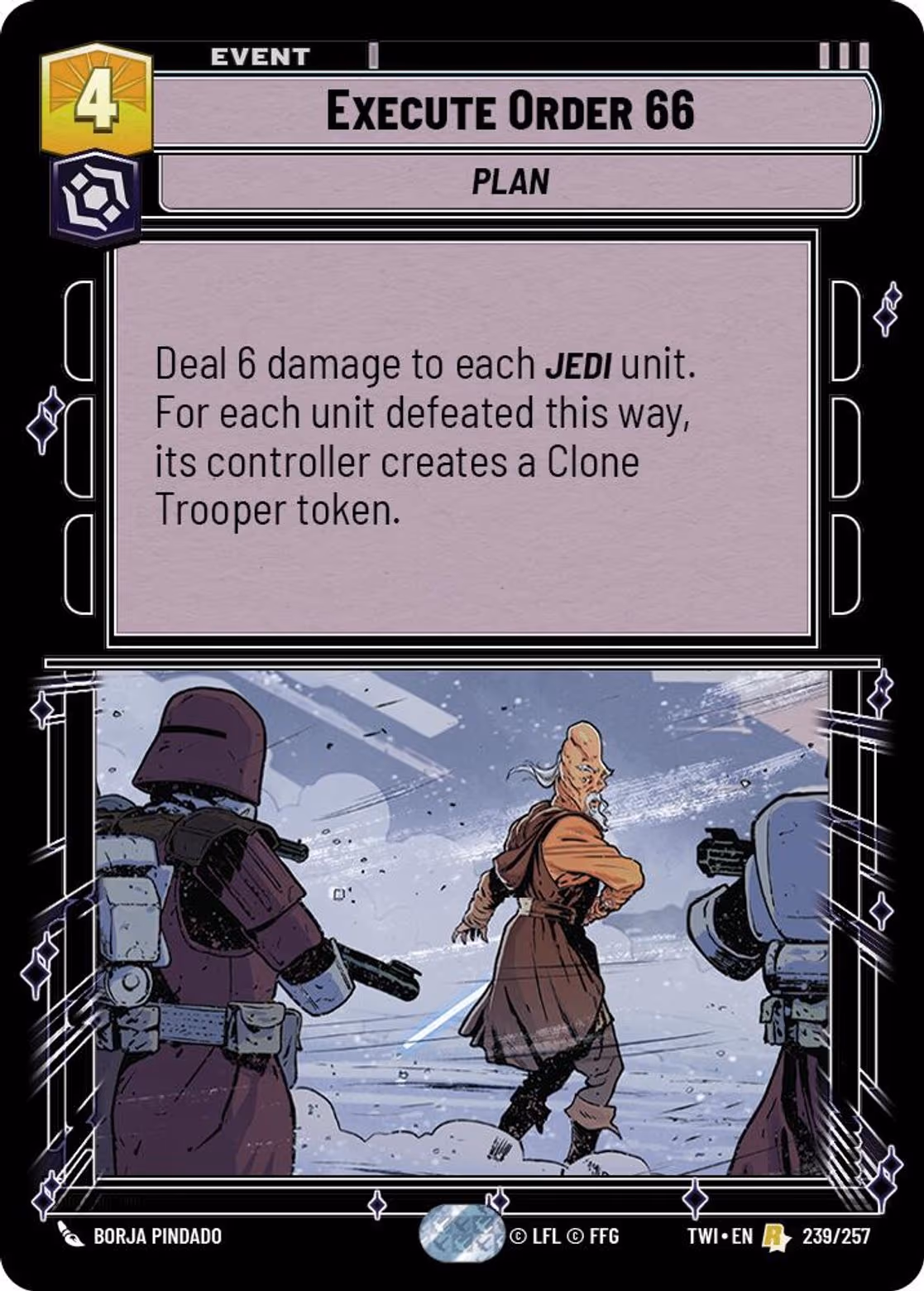 Execute Order 66 TWI-239 Star Wars Unlimited card