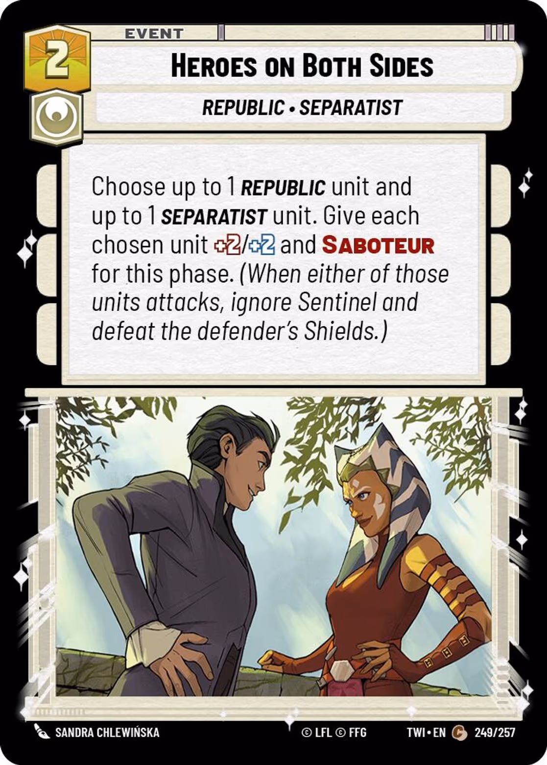 Heroes on Both Sides TWI-249 Star Wars Unlimited card
