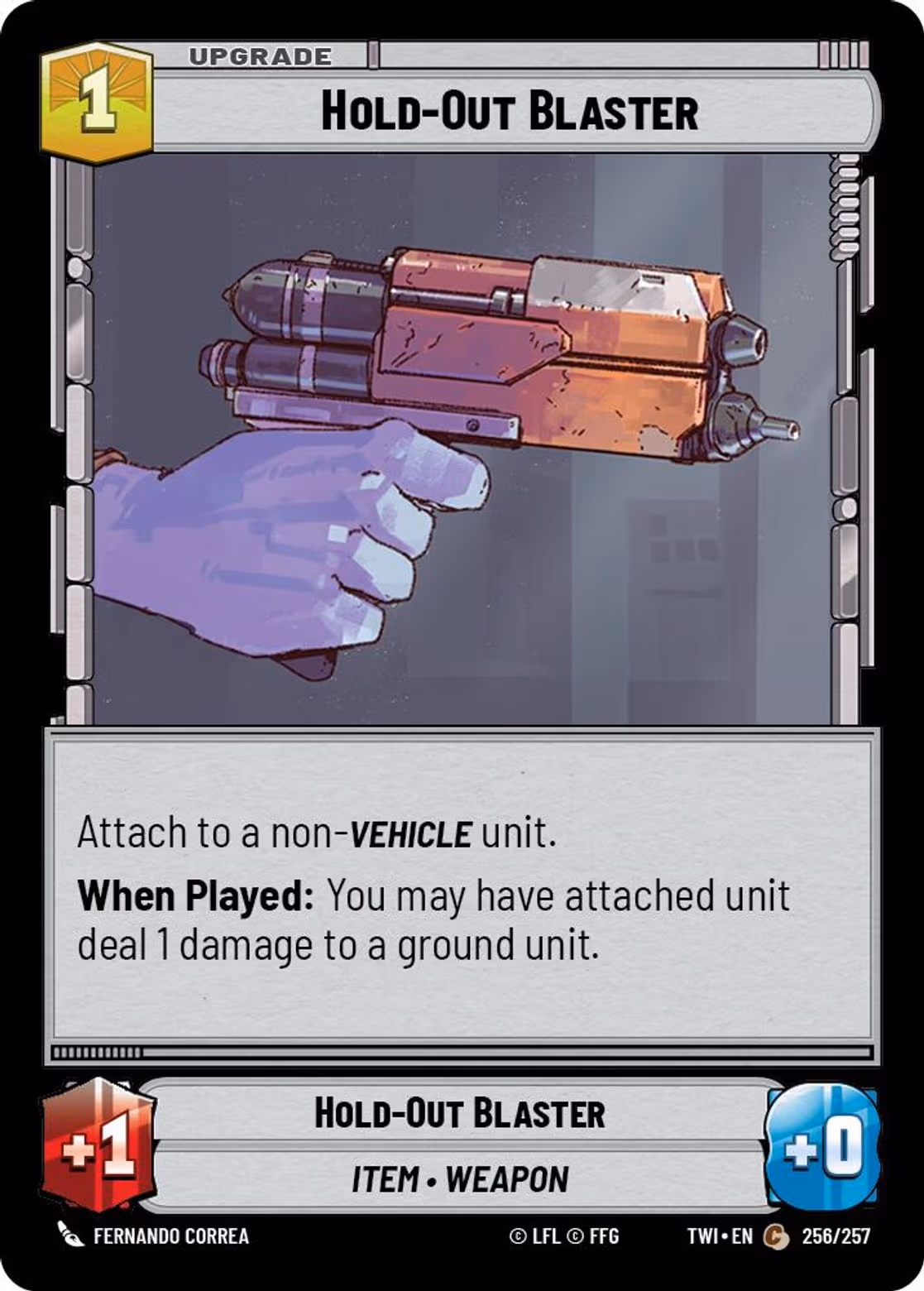 Hold-Out Blaster TWI-256 Star Wars Unlimited card