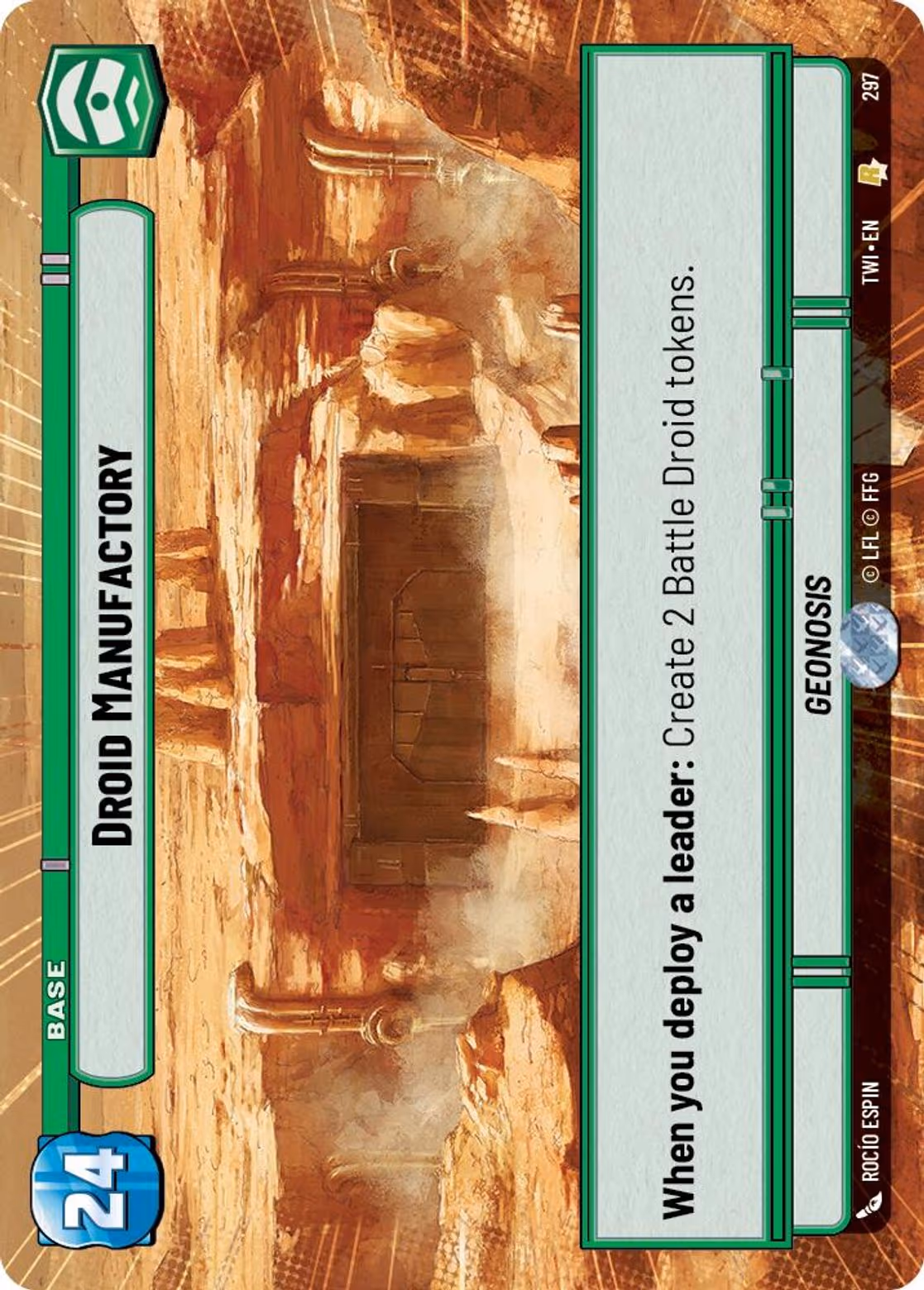 Droid Manufactory - Geonosis TWI-297 Hyperspace Star Wars Unlimited card
