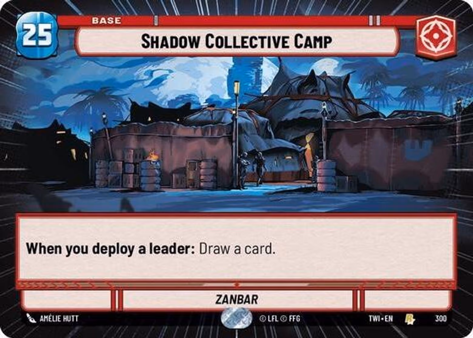 Shadow Collective Camp - Zanbar TWI-300 Hyperspace Star Wars Unlimited card