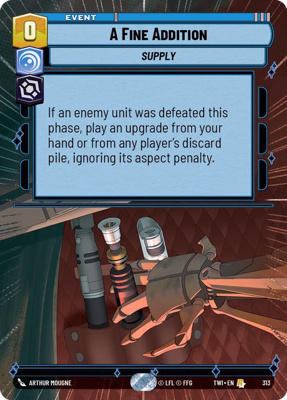 A Fine Addition TWI-313 Hyperspace Star Wars Unlimited card