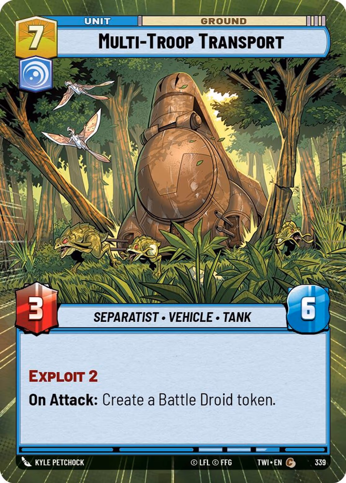 Multi-Troop Transport TWI-339 Hyperspace Star Wars Unlimited card