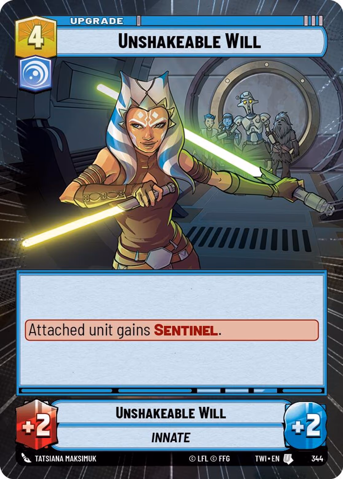 Unshakeable Will TWI-344 Hyperspace Star Wars Unlimited card