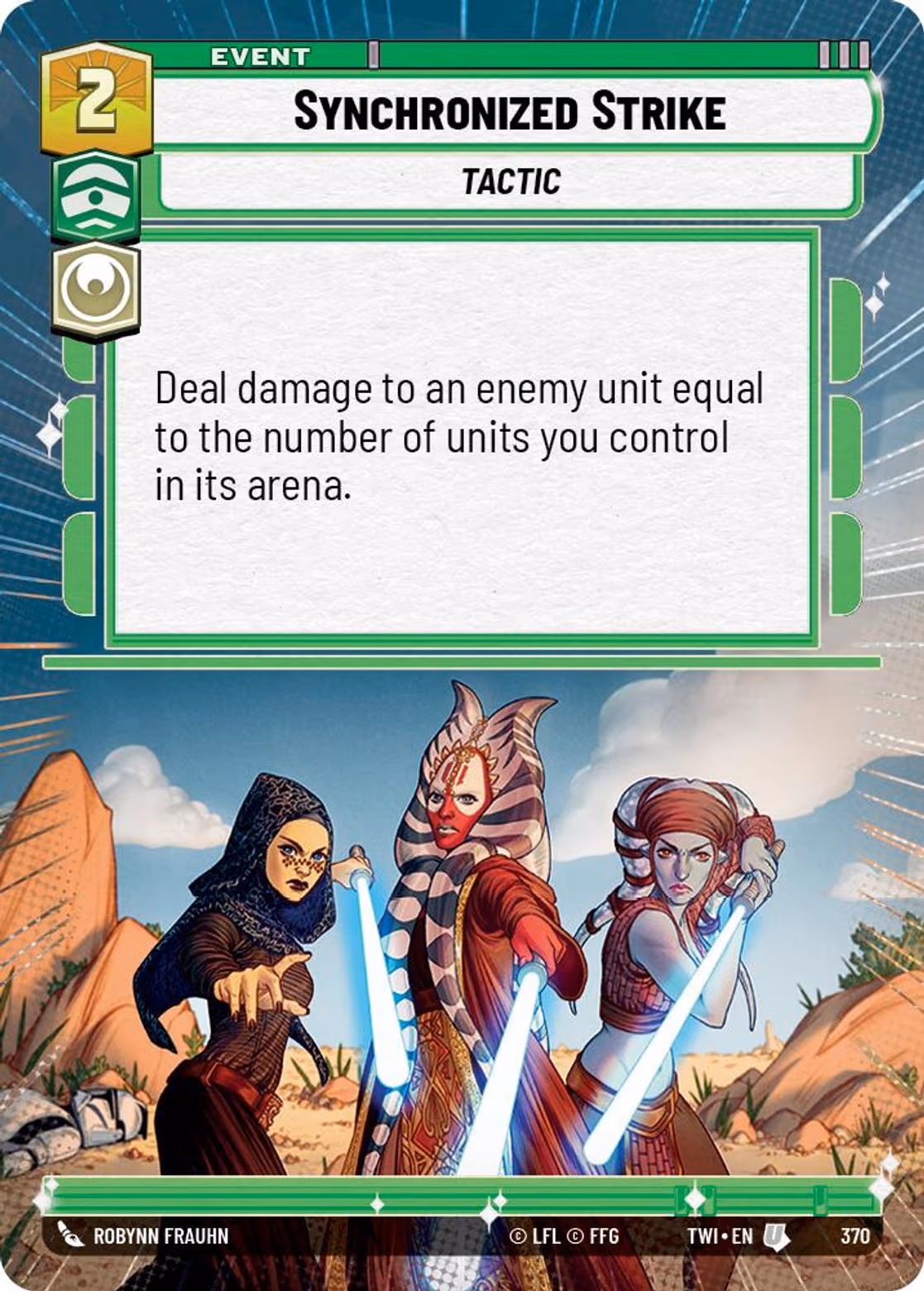 Synchronized Strike TWI-370 Hyperspace Star Wars Unlimited card