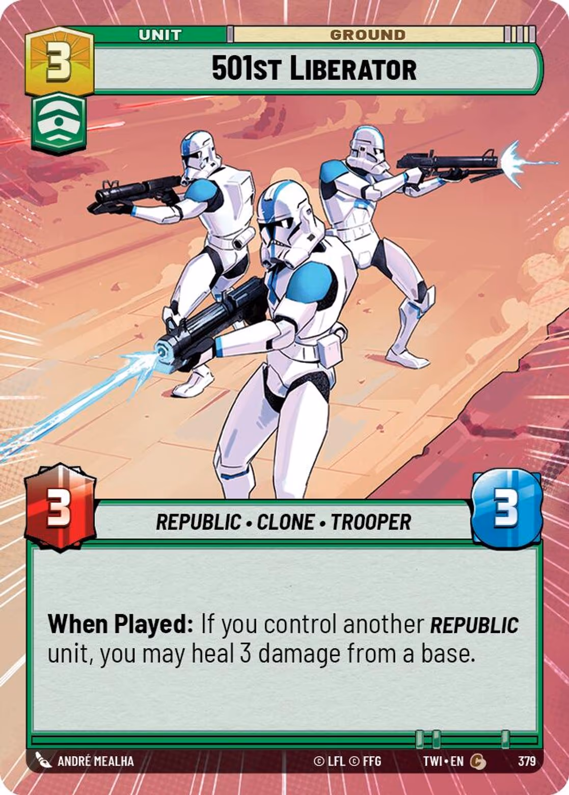 501st Liberator TWI-379 Hyperspace Star Wars Unlimited card