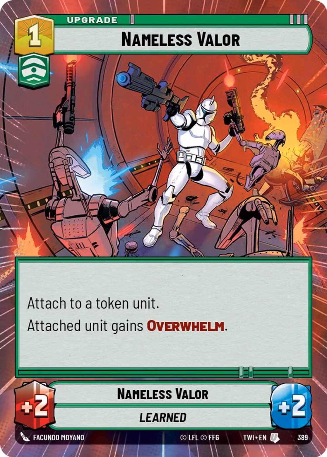 Nameless Valor TWI-389 Hyperspace Star Wars Unlimited card