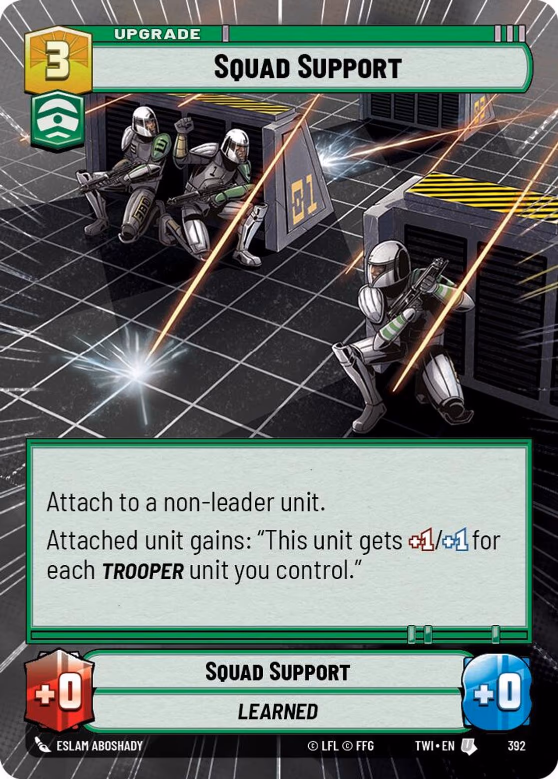 Squad Support TWI-392 Hyperspace Star Wars Unlimited card