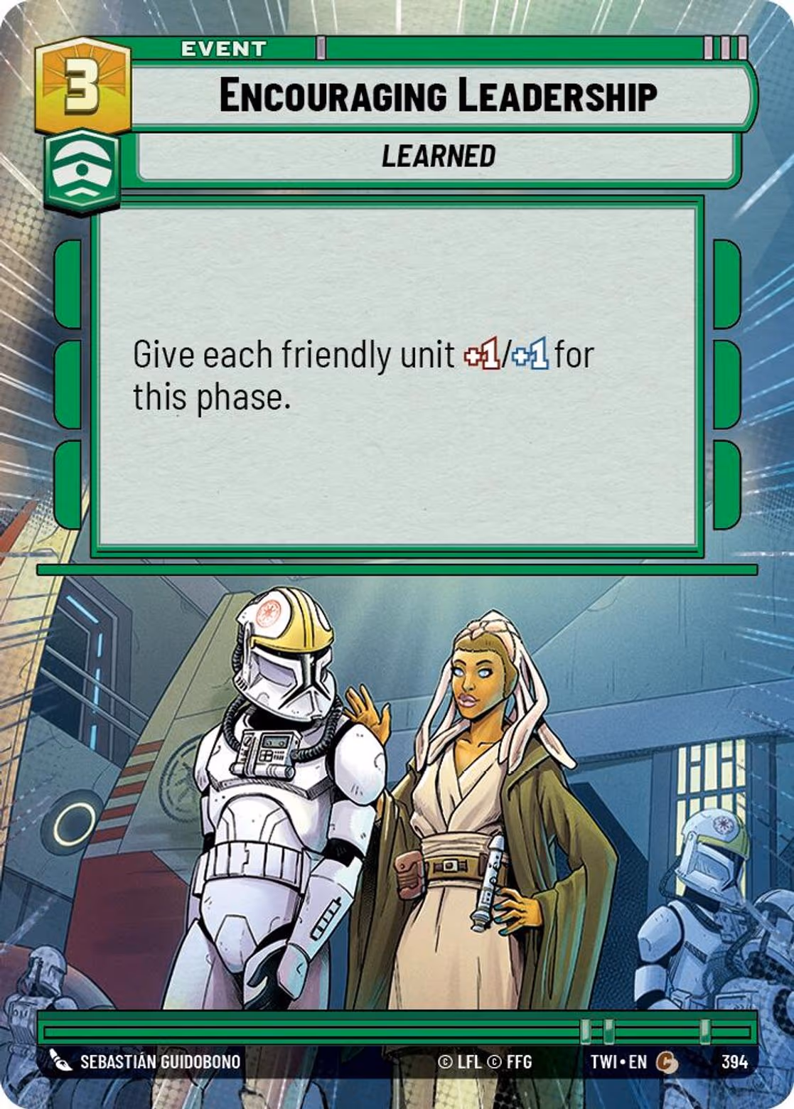 Encouraging Leadership TWI-394 Hyperspace Star Wars Unlimited card