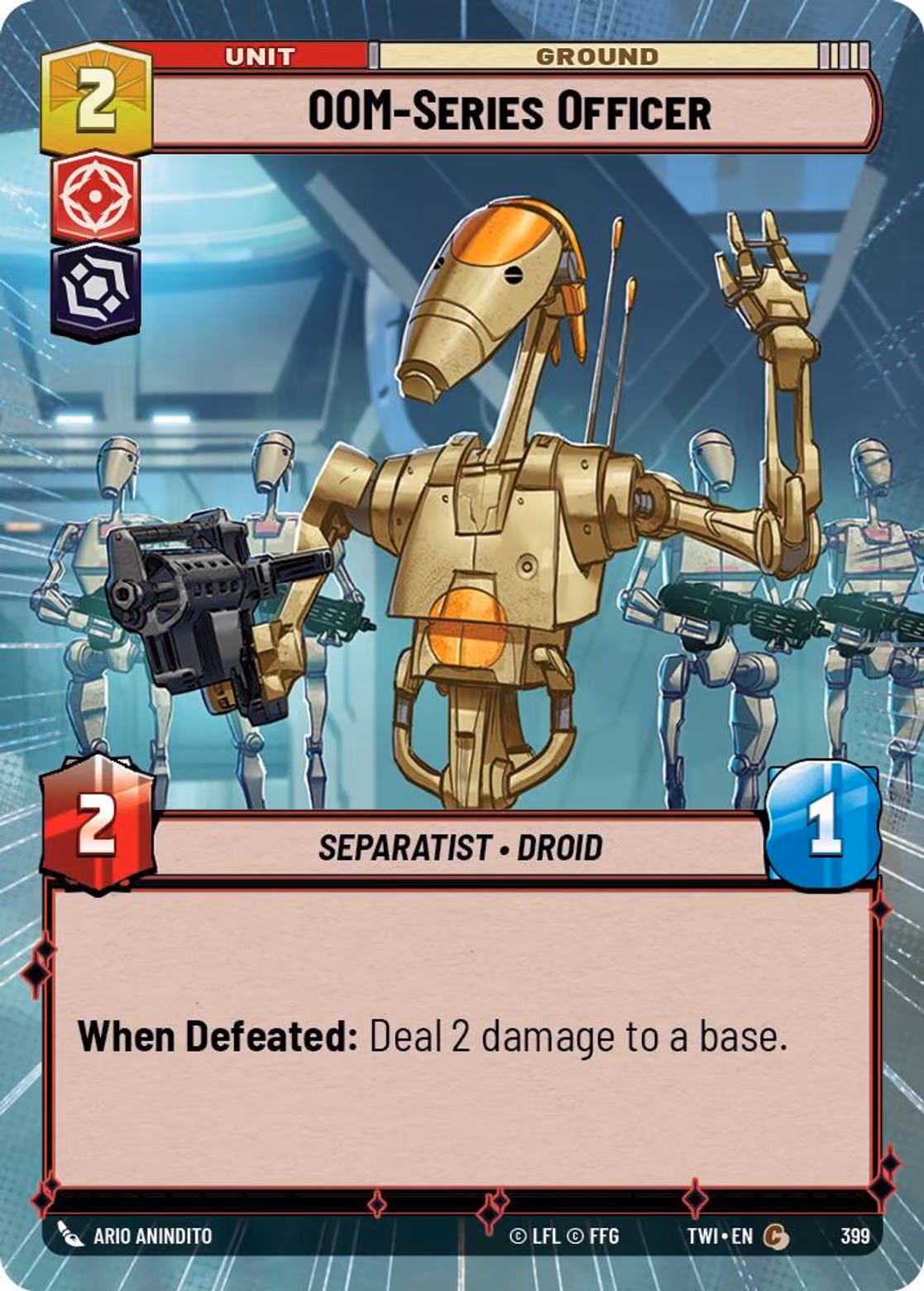 OOM-Series Officer TWI-399 Hyperspace Star Wars Unlimited card