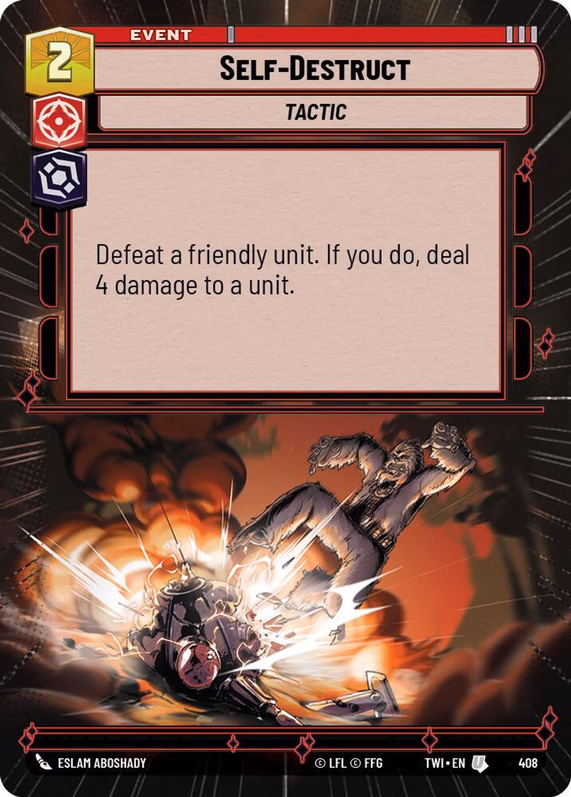 Self-Destruct TWI-408 Hyperspace Star Wars Unlimited card