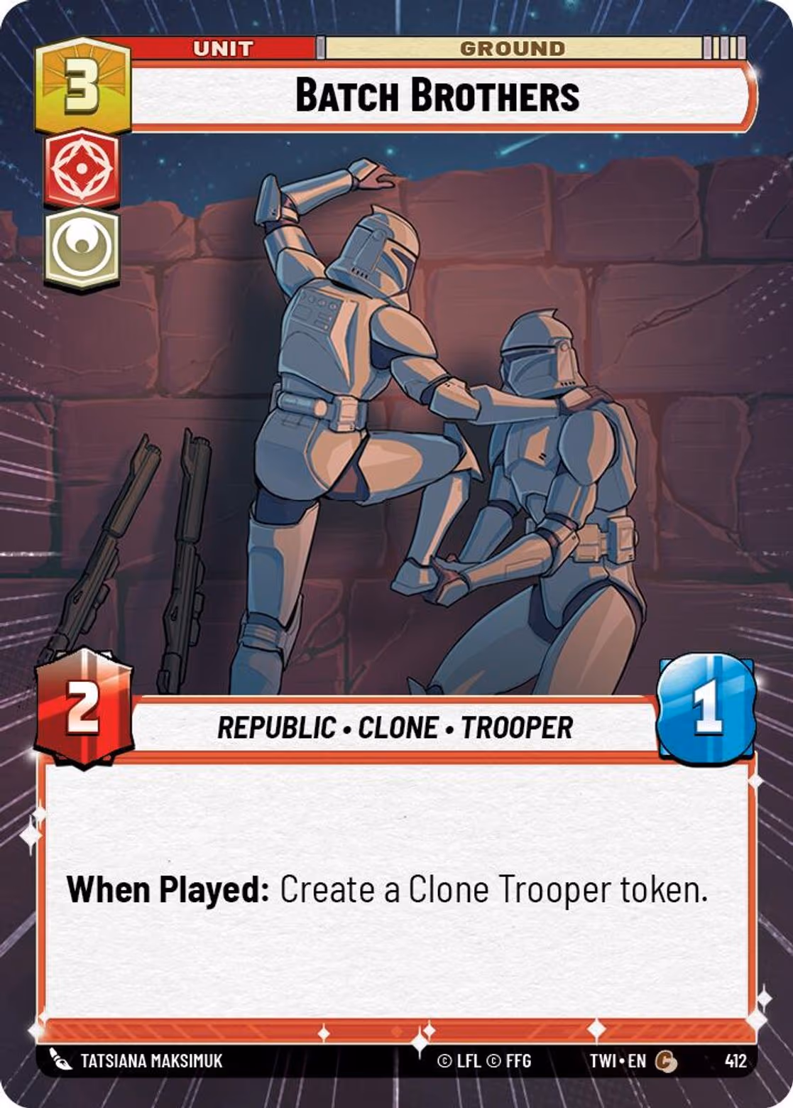 Batch Brothers TWI-412 Hyperspace Star Wars Unlimited card