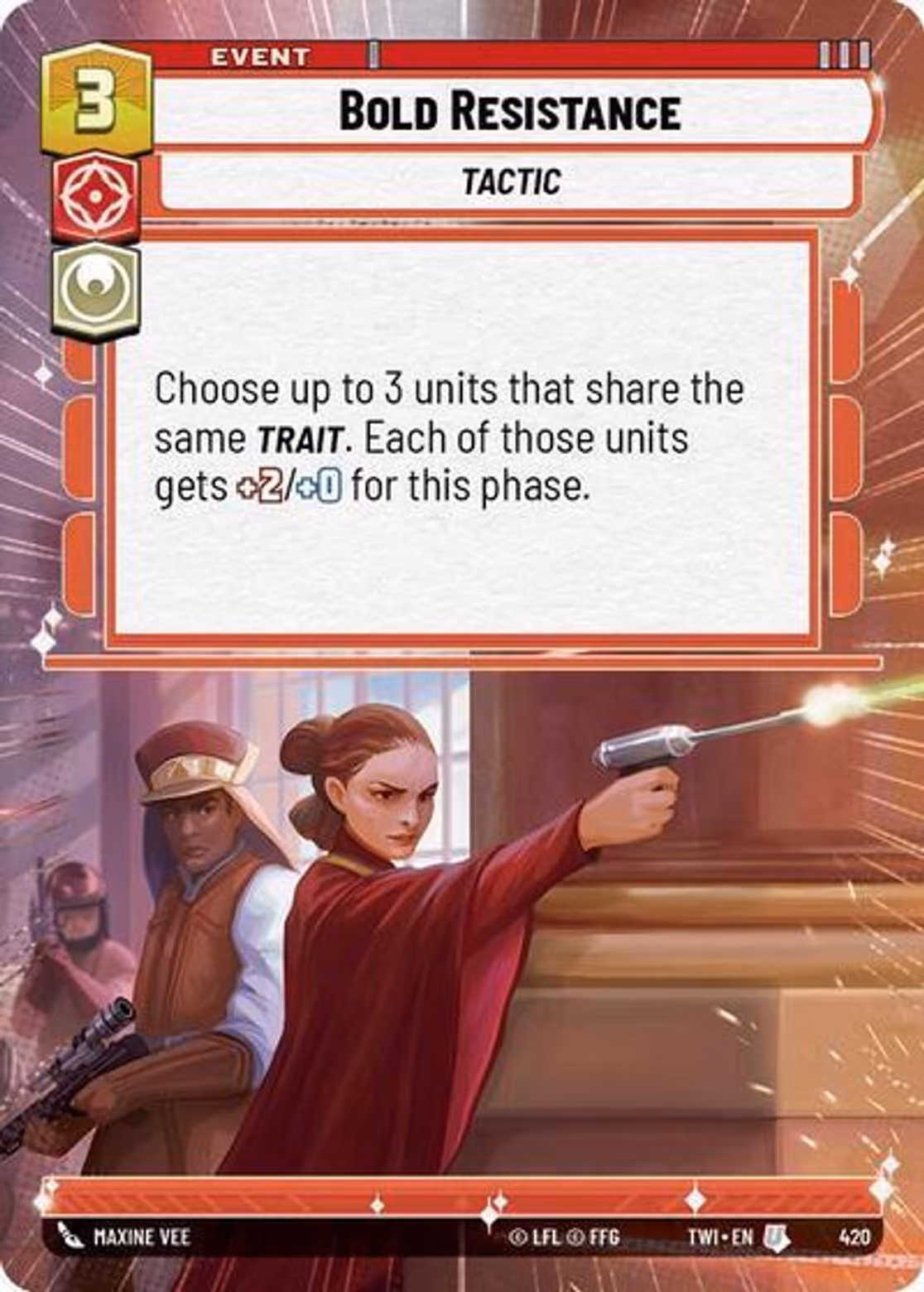 Bold Resistance TWI-420 Hyperspace Star Wars Unlimited card