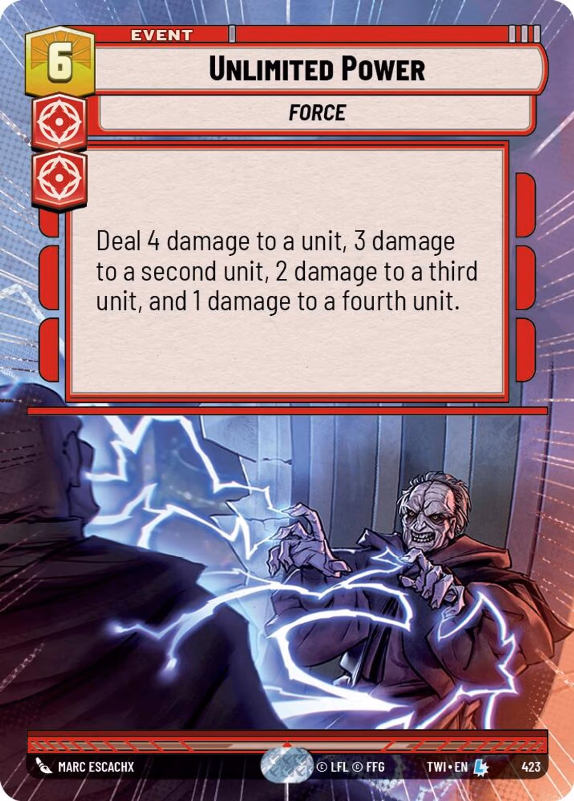 Unlimited Power TWI-423 Hyperspace Star Wars Unlimited card