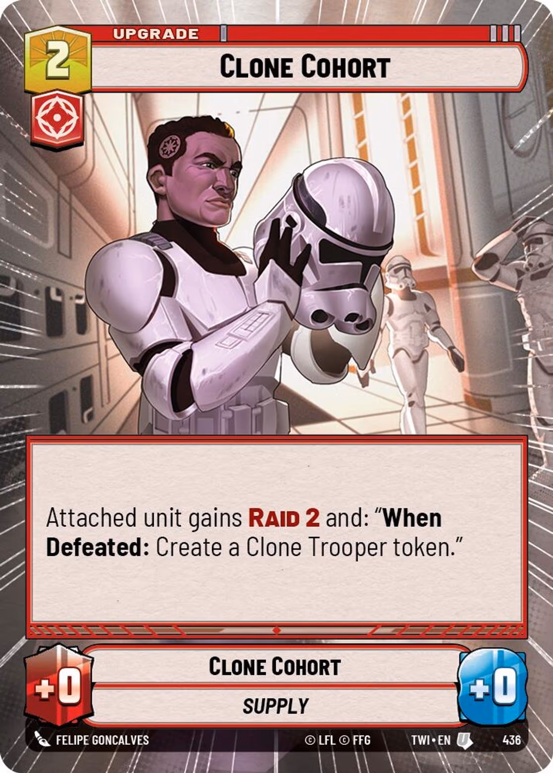 Clone Cohort TWI-436 Hyperspace Star Wars Unlimited card