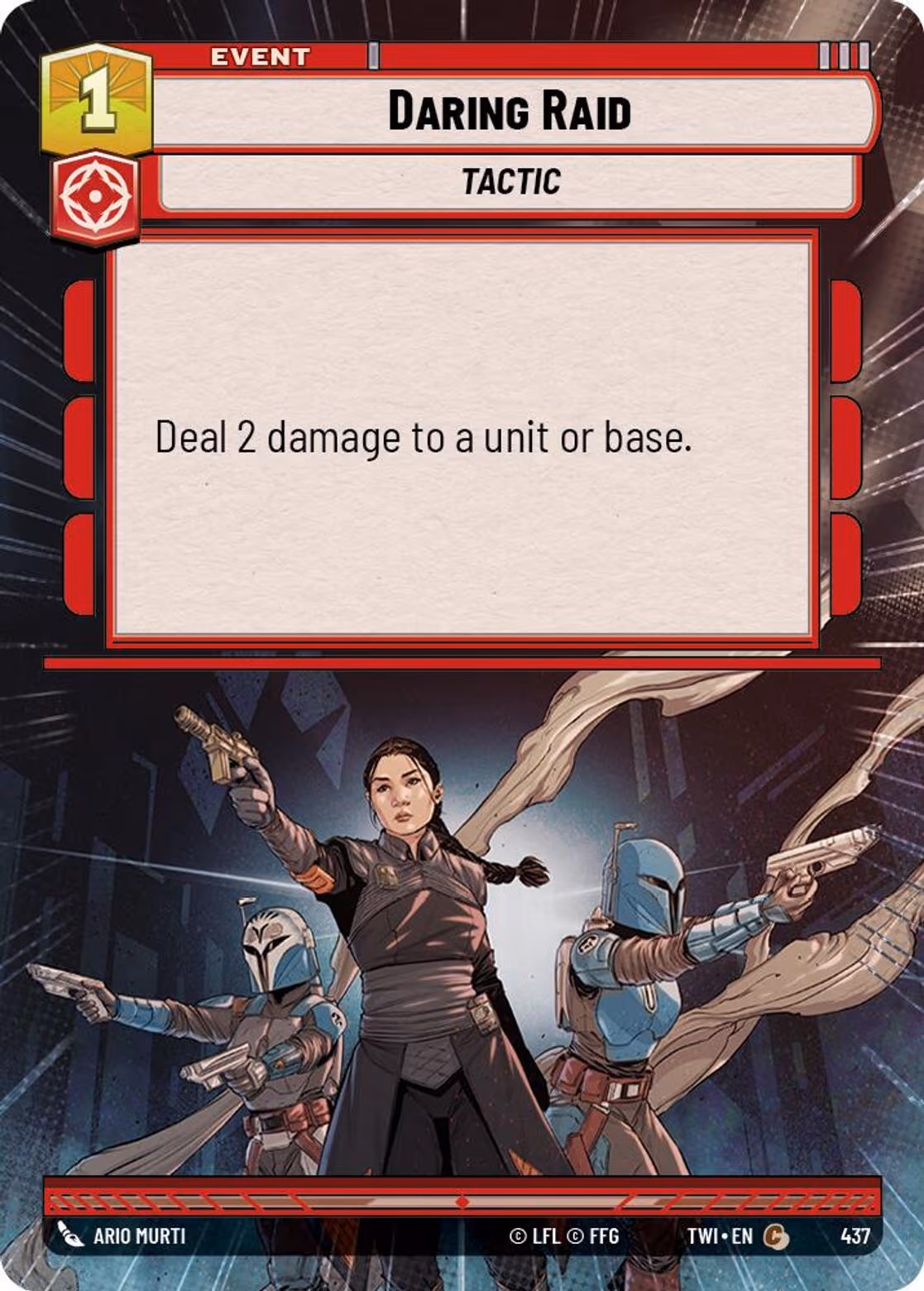 Daring Raid TWI-437 Hyperspace Star Wars Unlimited card