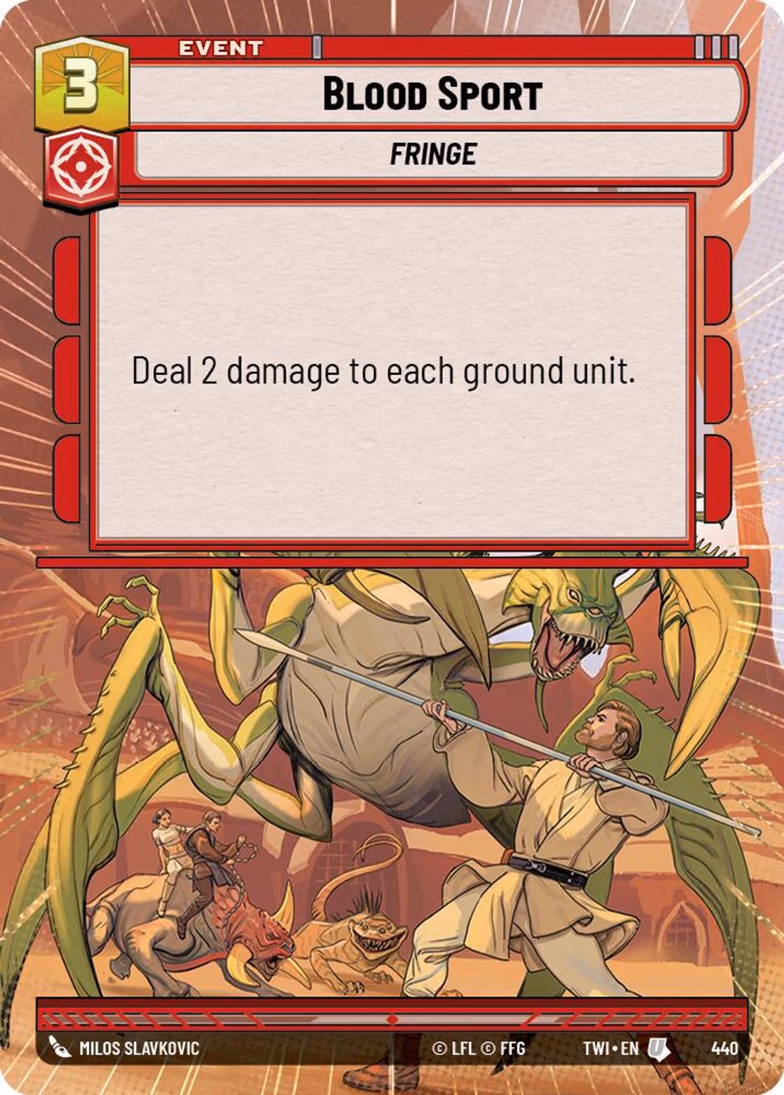 Blood Sport TWI-440 Hyperspace Star Wars Unlimited card