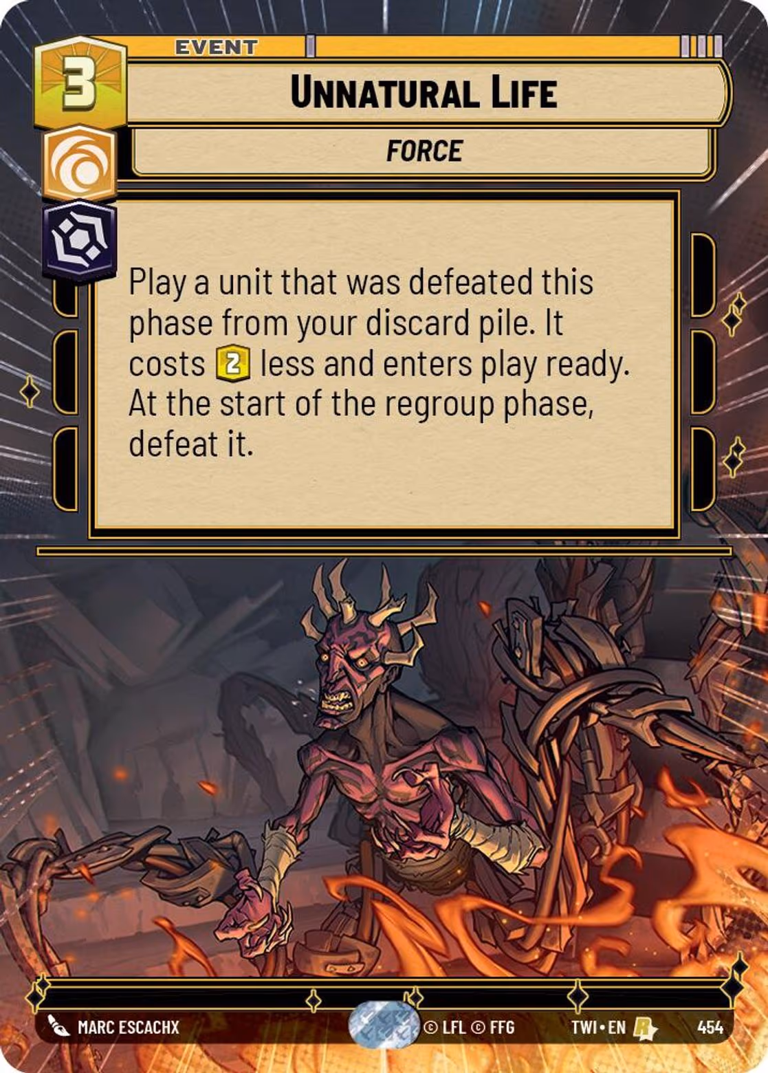 Unnatural Life TWI-454 Hyperspace Star Wars Unlimited card