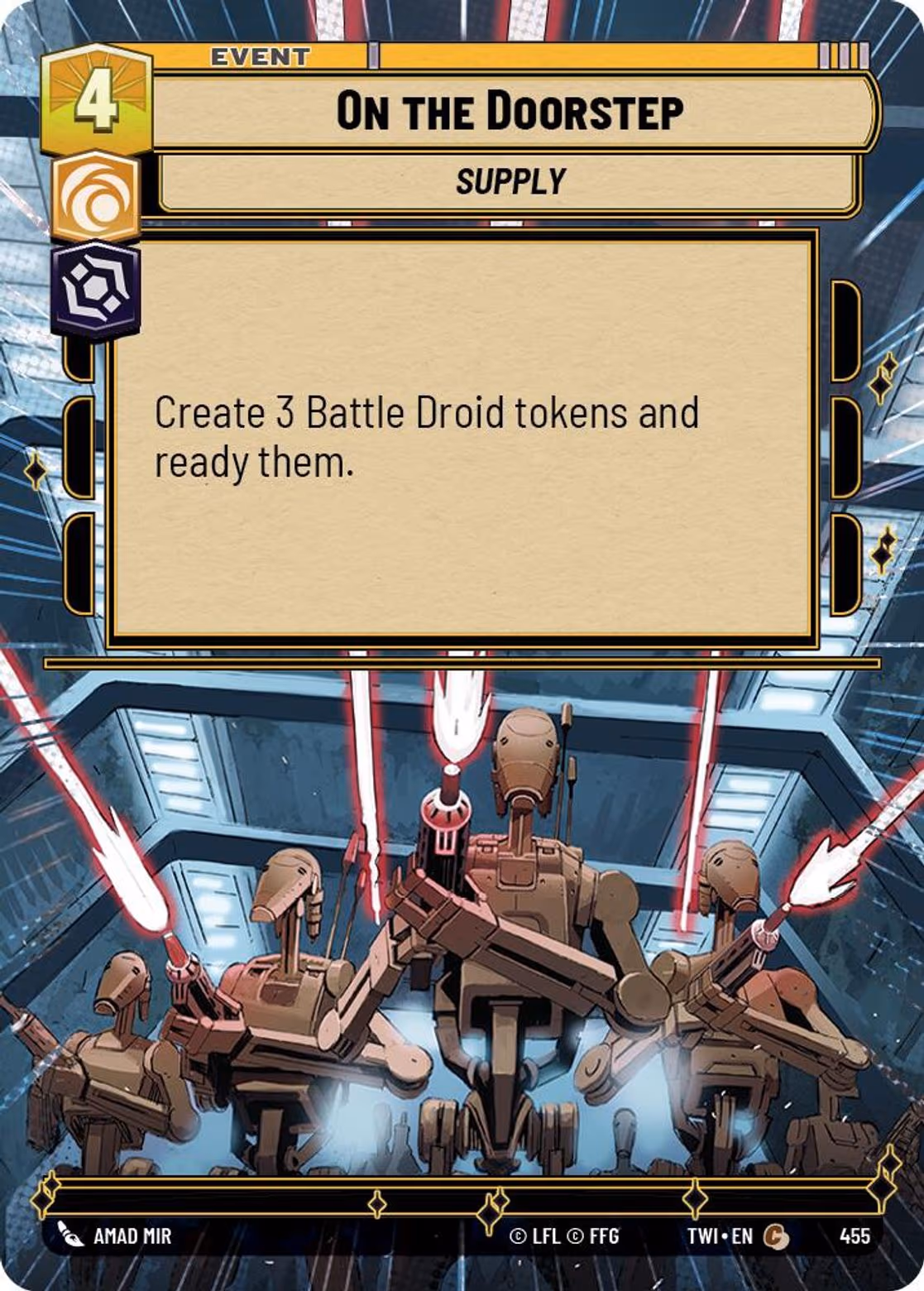 On the Doorstep TWI-455 Hyperspace Star Wars Unlimited card