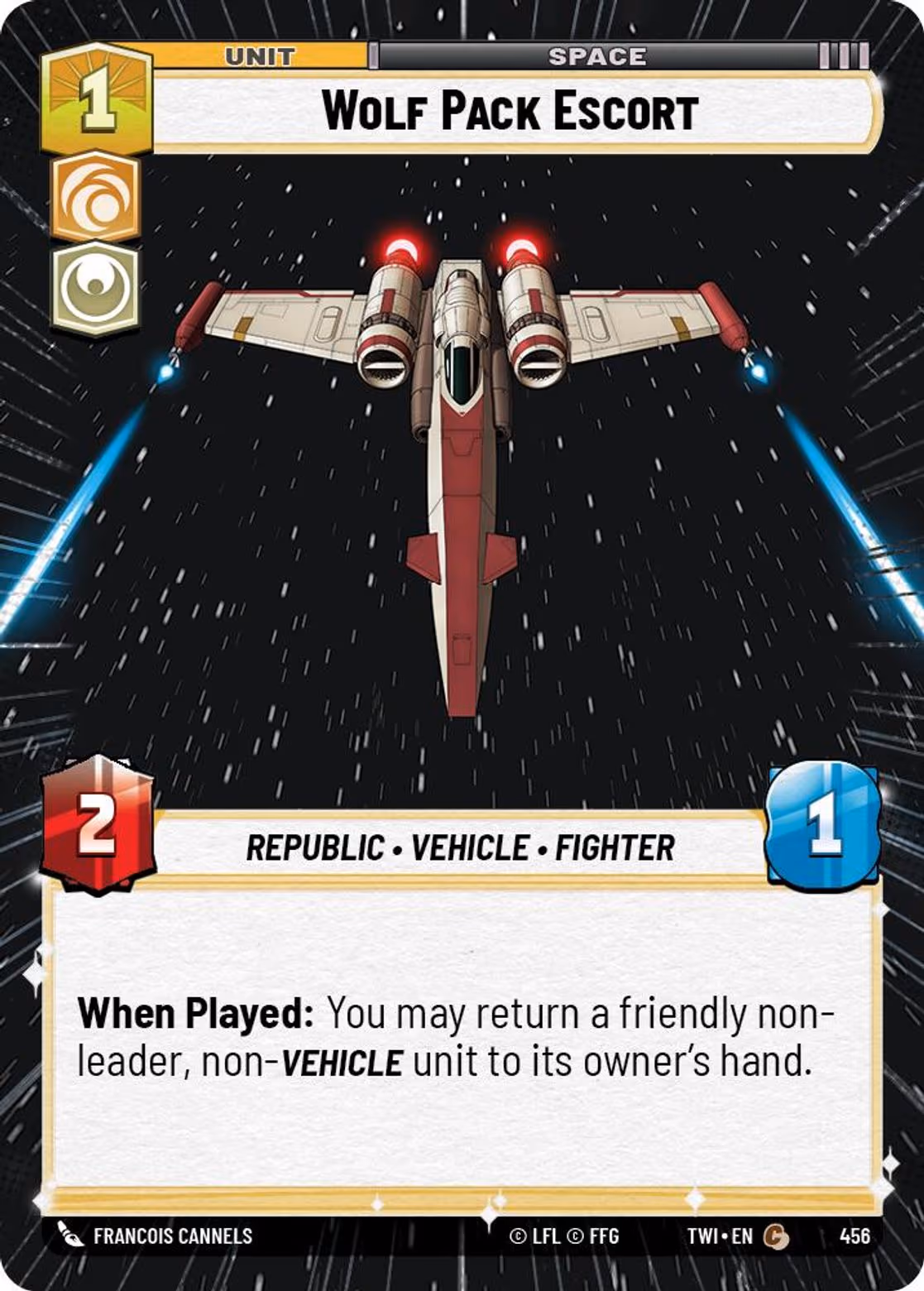 Wolf Pack Escort TWI-456 Hyperspace Star Wars Unlimited card