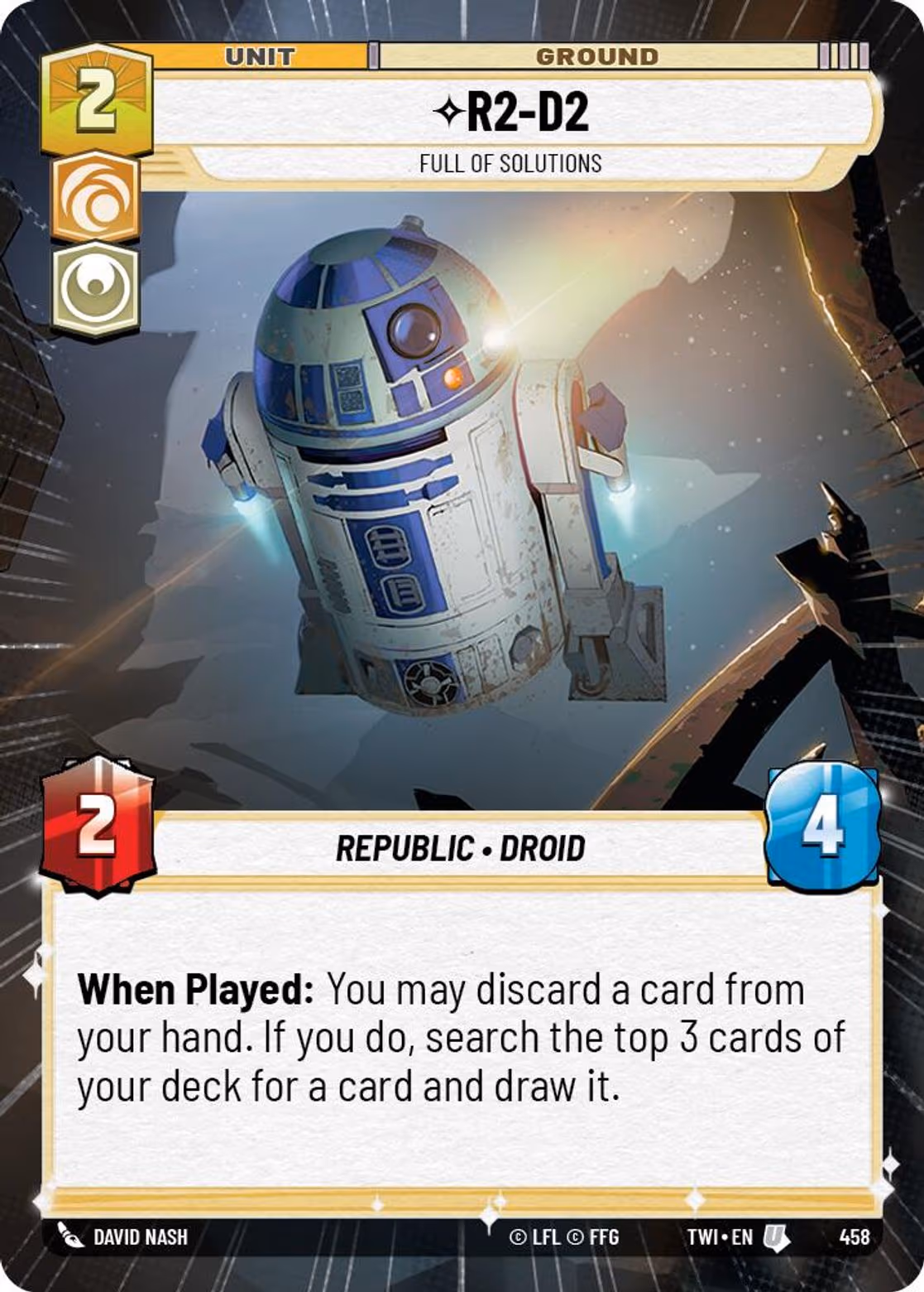 R2-D2 - Full of Solutions TWI-458 Hyperspace Star Wars Unlimited card