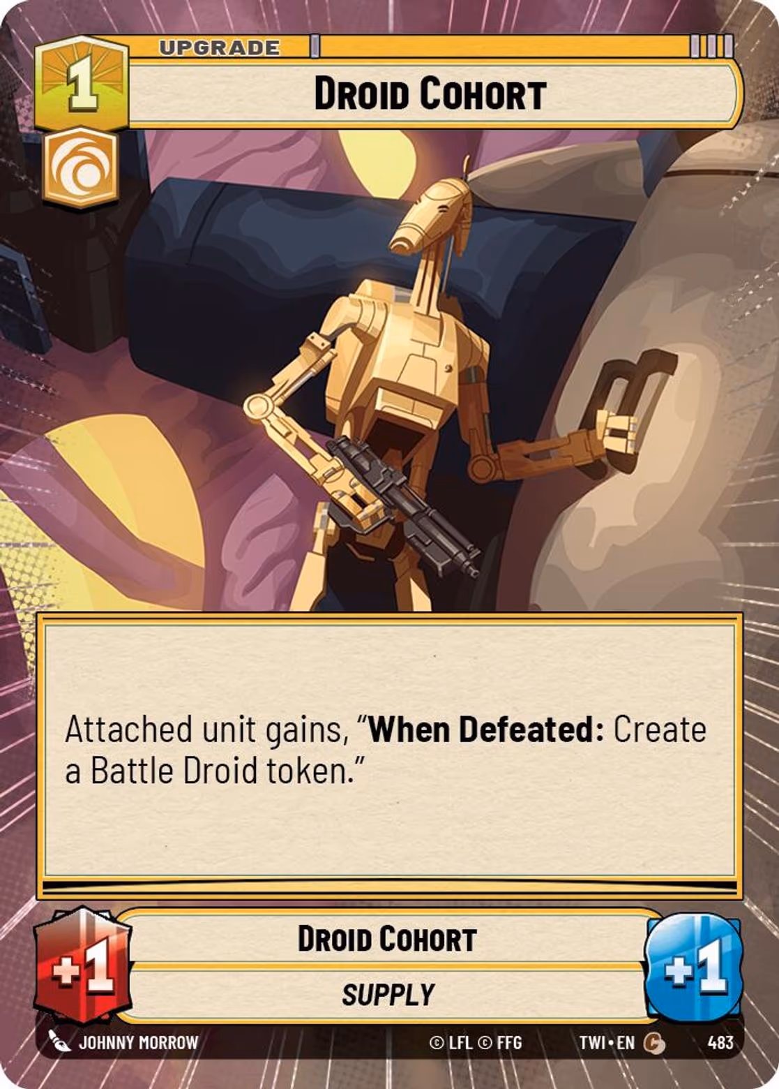 Droid Cohort TWI-483 Hyperspace Star Wars Unlimited card