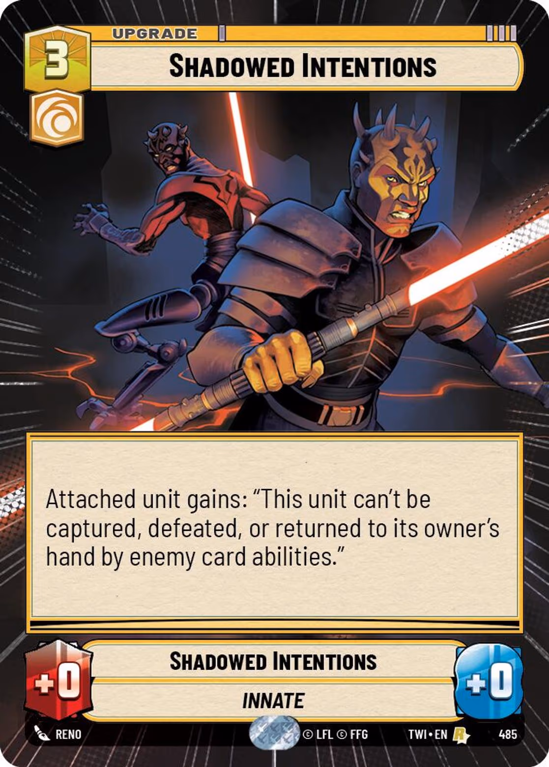 Shadowed Intentions TWI-485 Hyperspace Star Wars Unlimited card