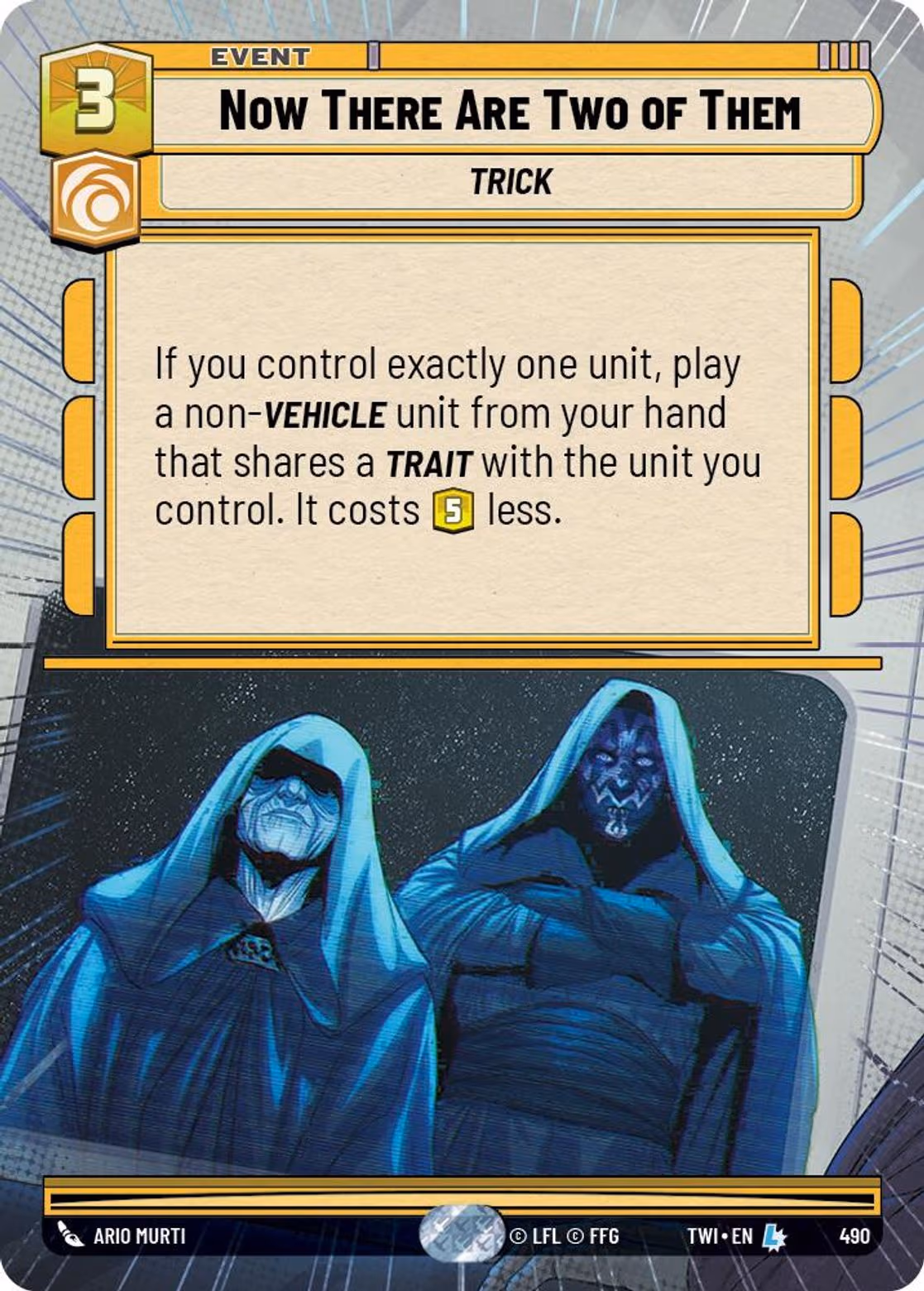 Now There Are Two of Them TWI-490 Hyperspace Star Wars Unlimited card