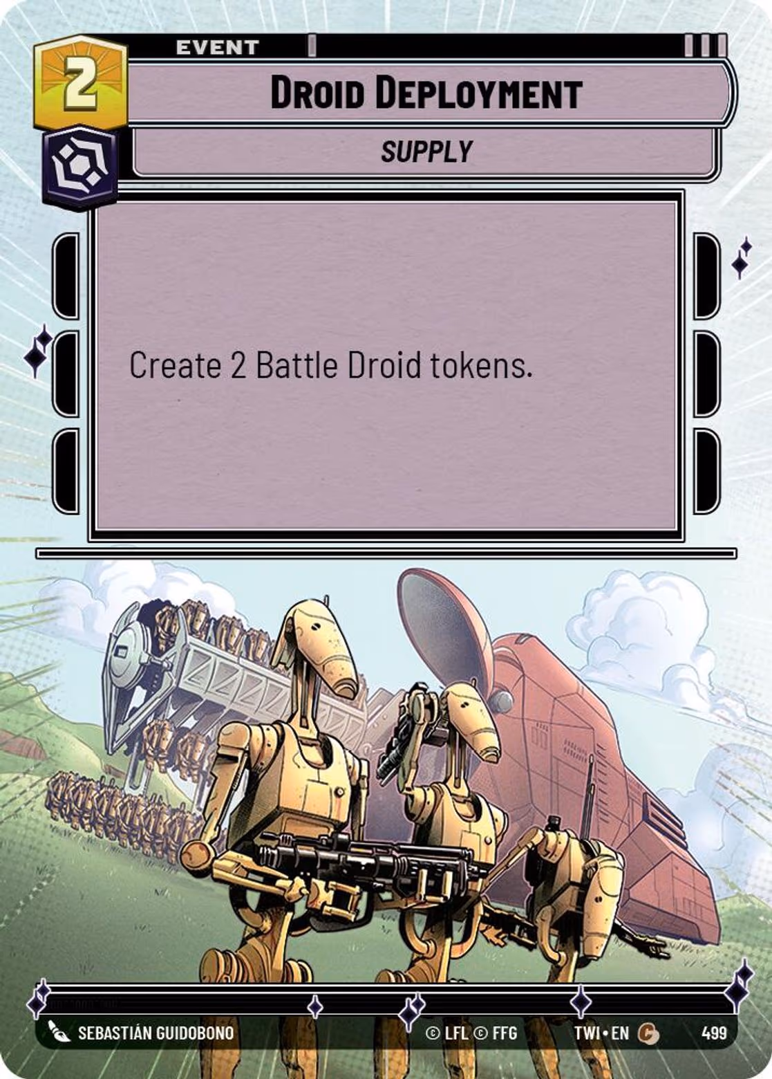 Droid Deployment TWI-499 Hyperspace Star Wars Unlimited card