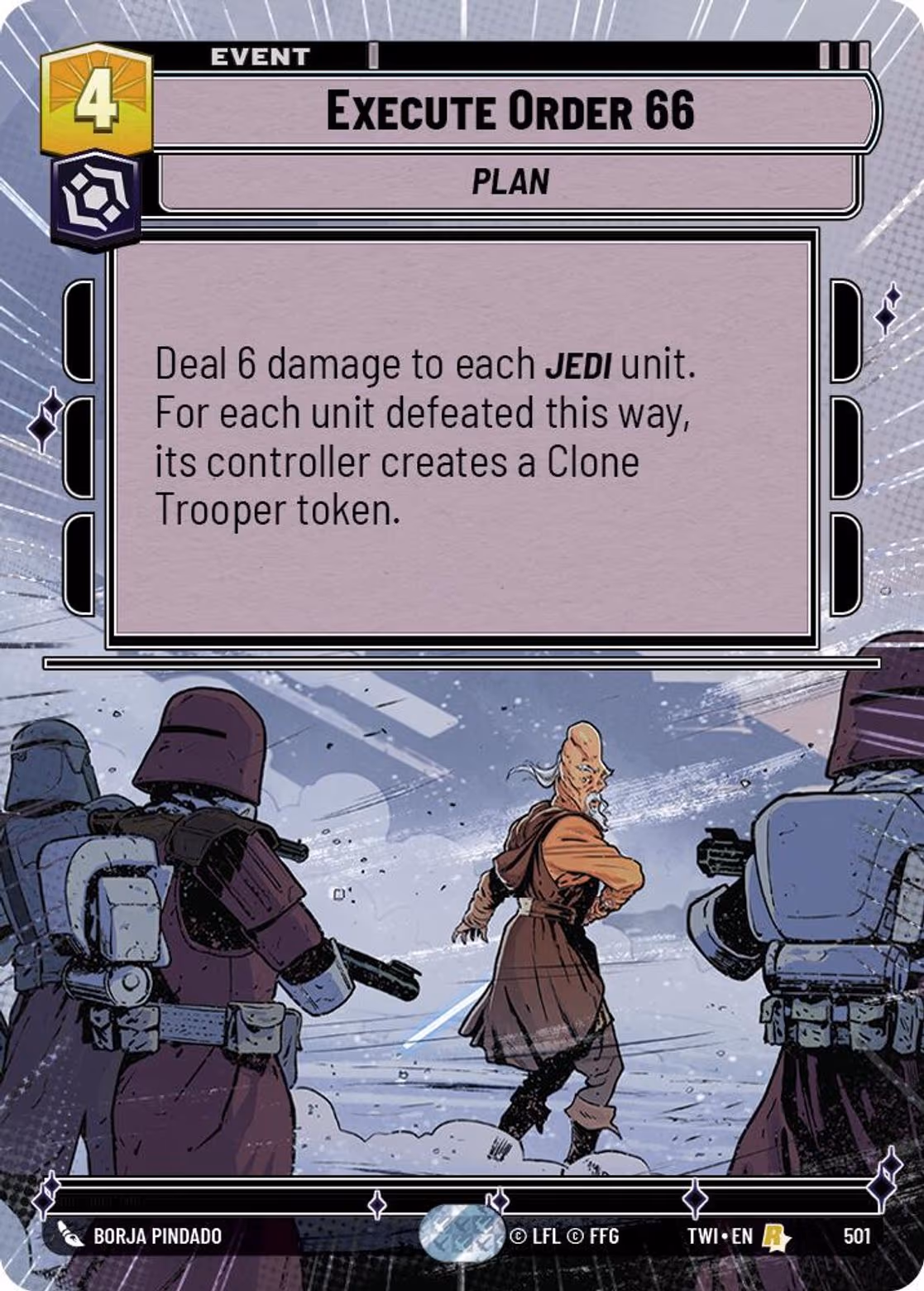 Execute Order 66 TWI-501 Hyperspace Star Wars Unlimited card