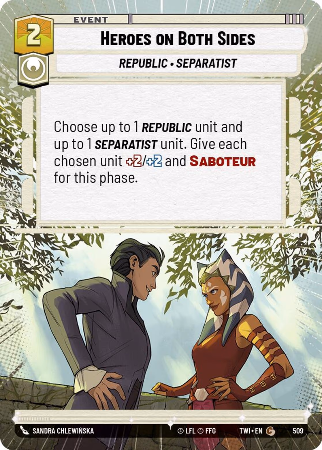 Heroes on Both Sides TWI-509 Hyperspace Star Wars Unlimited card
