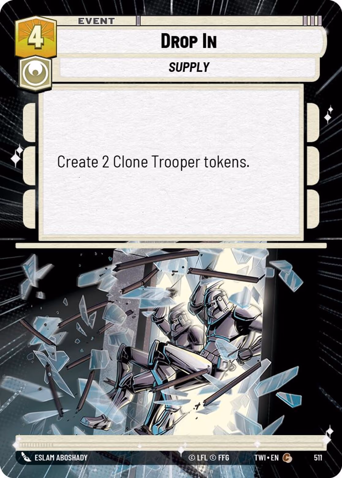 Drop In TWI-511 Hyperspace Star Wars Unlimited card