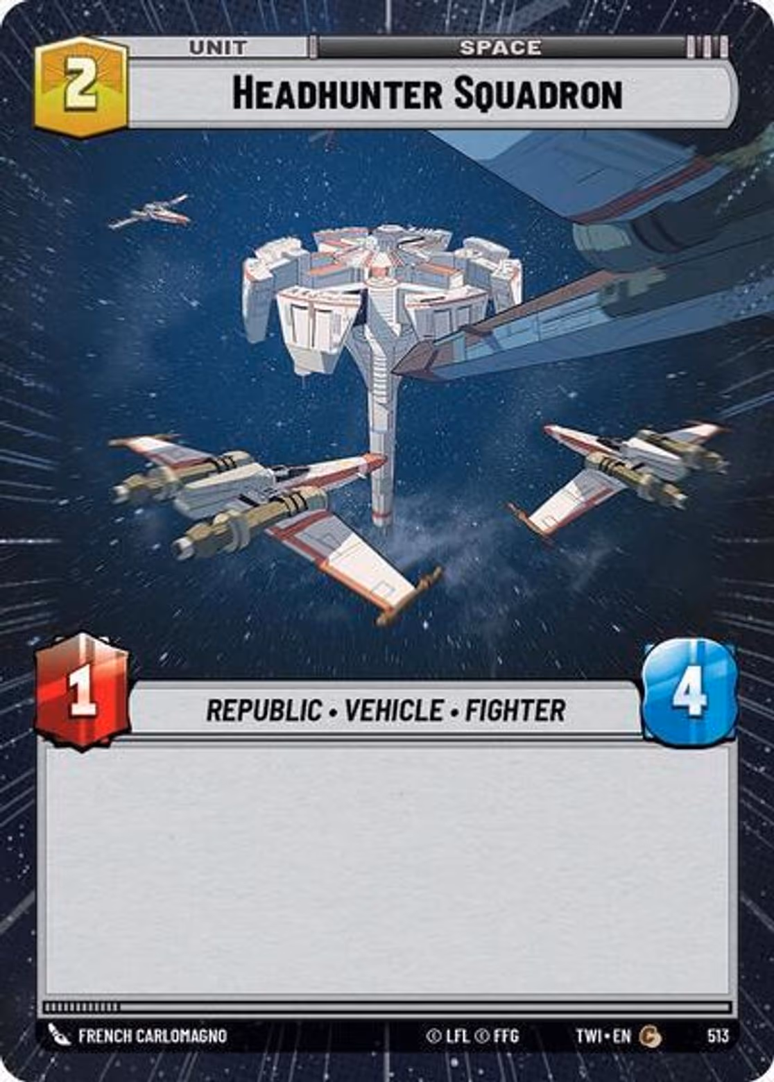 Headhunter Squadron TWI-513 Hyperspace Star Wars Unlimited card